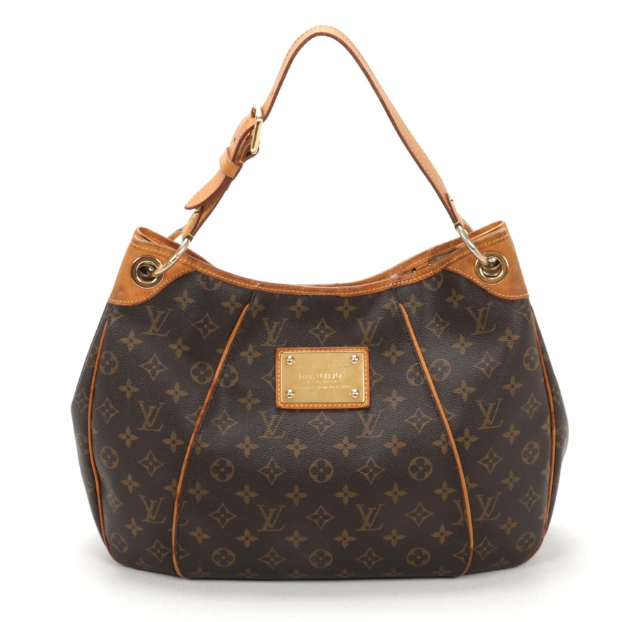 Louis Vuitton Galleria PM Shoulder Bag in Monogram Canvas and Vachetta Leather