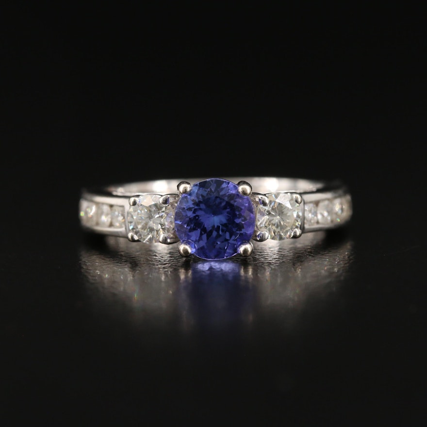 14K Tanzanite and Diamond Ring