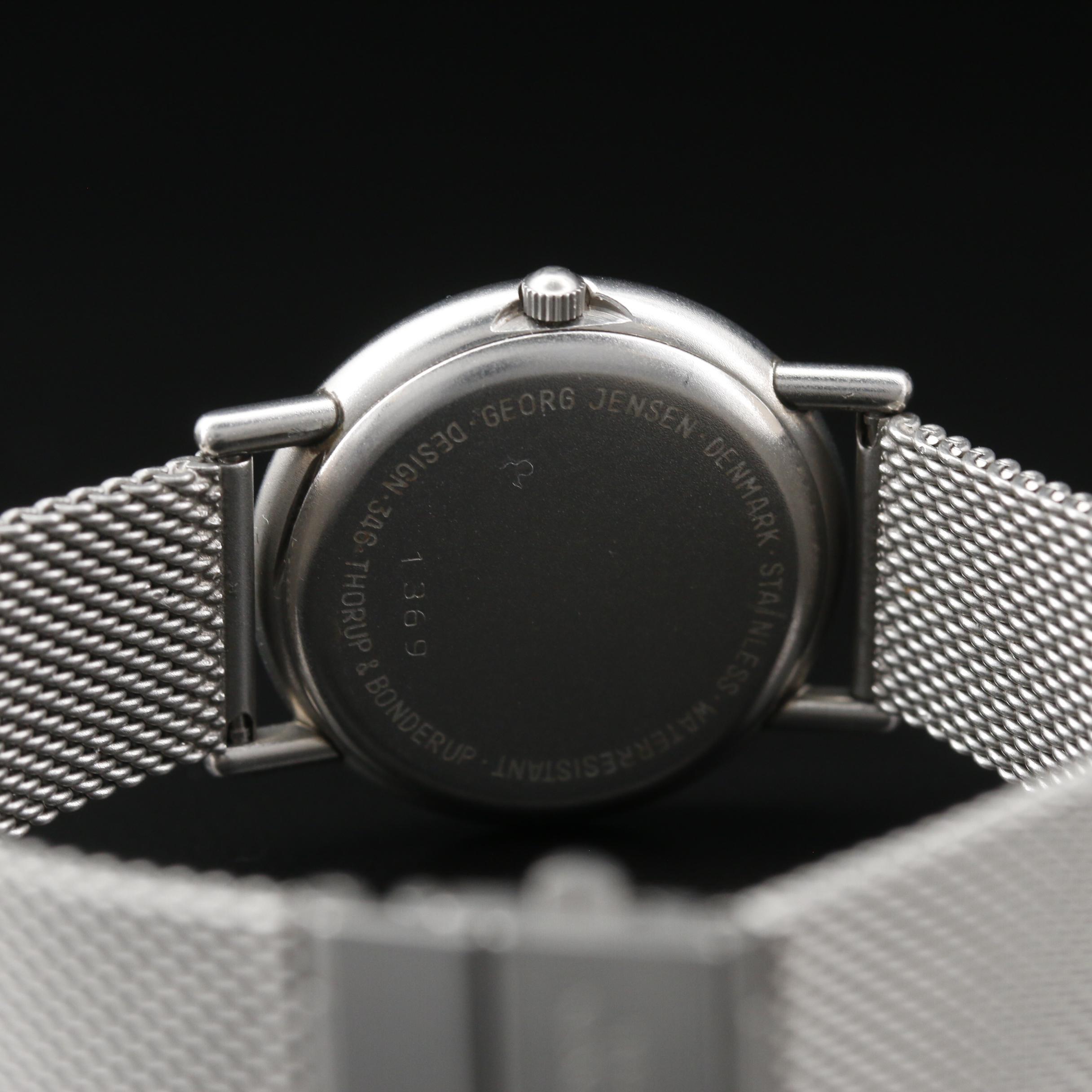 Georg Jensen Stainless Steel Quartz Watch