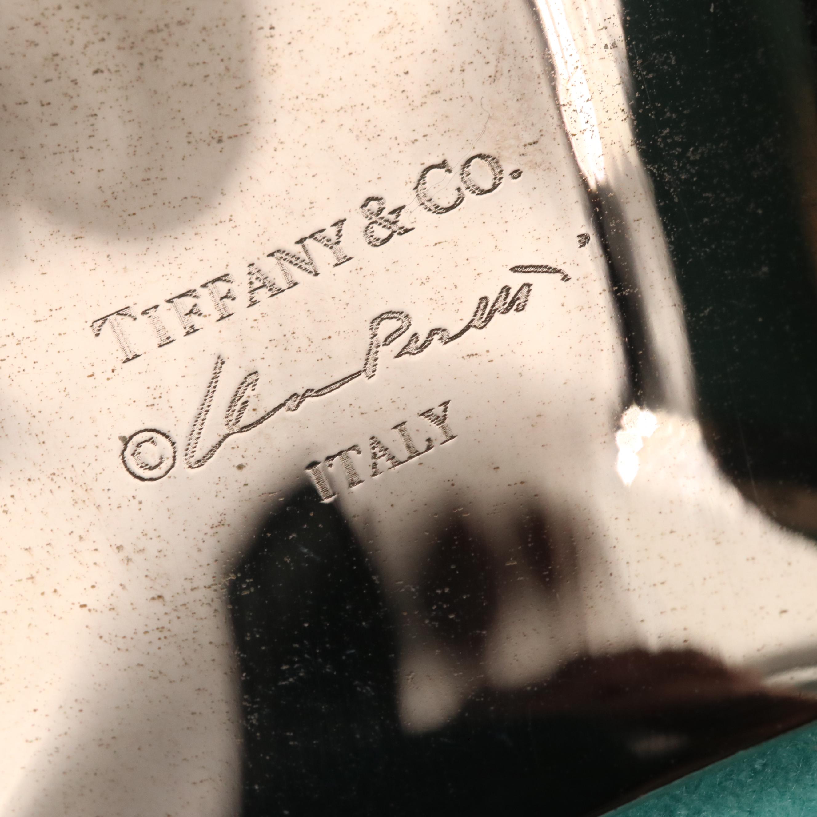 Elsa Peretti for Tiffany & Co. "Small Bone Cuff" in Charcoal Color Finish