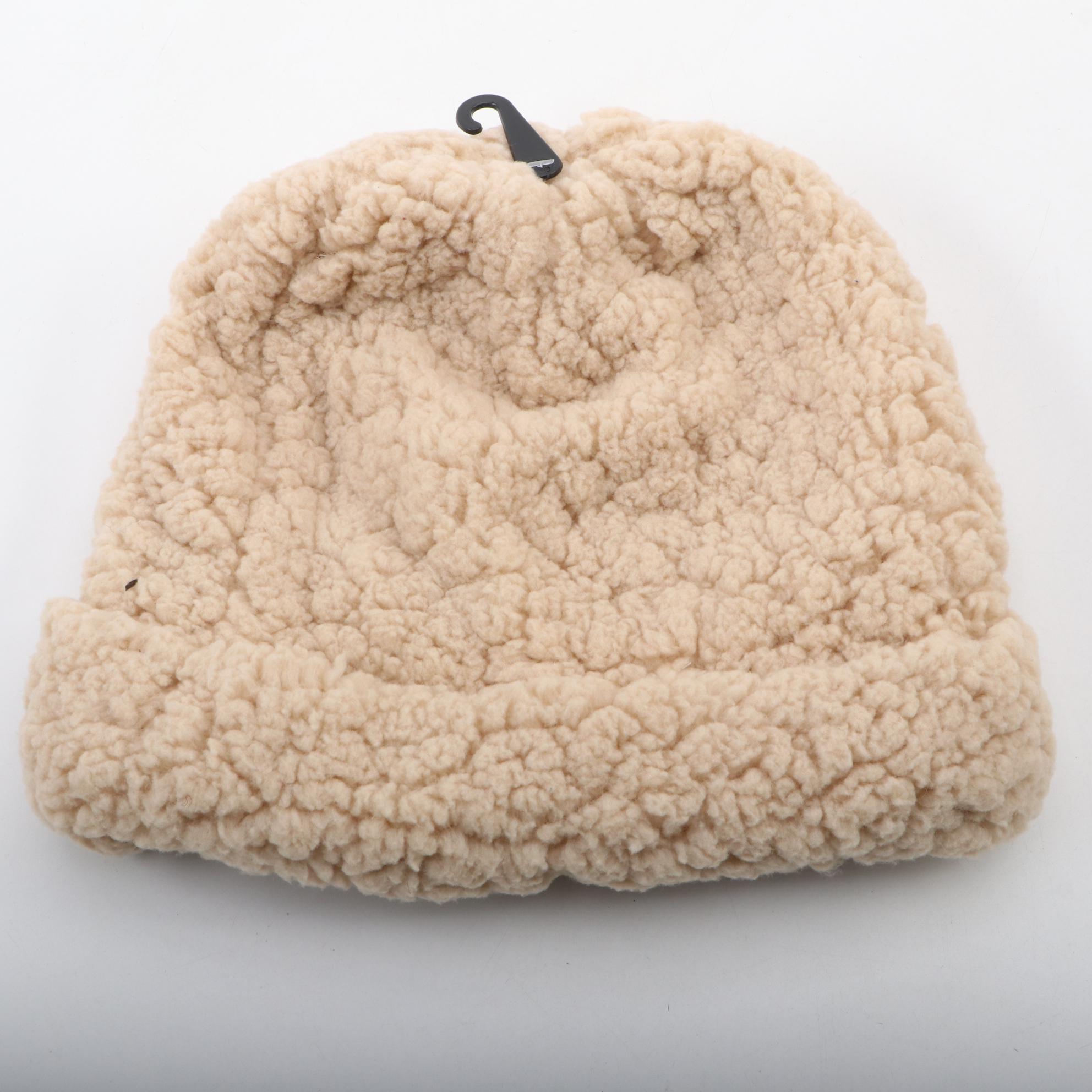 INC  Faux Fur Cap, Infinity Scarf and Earmuffs in Camel