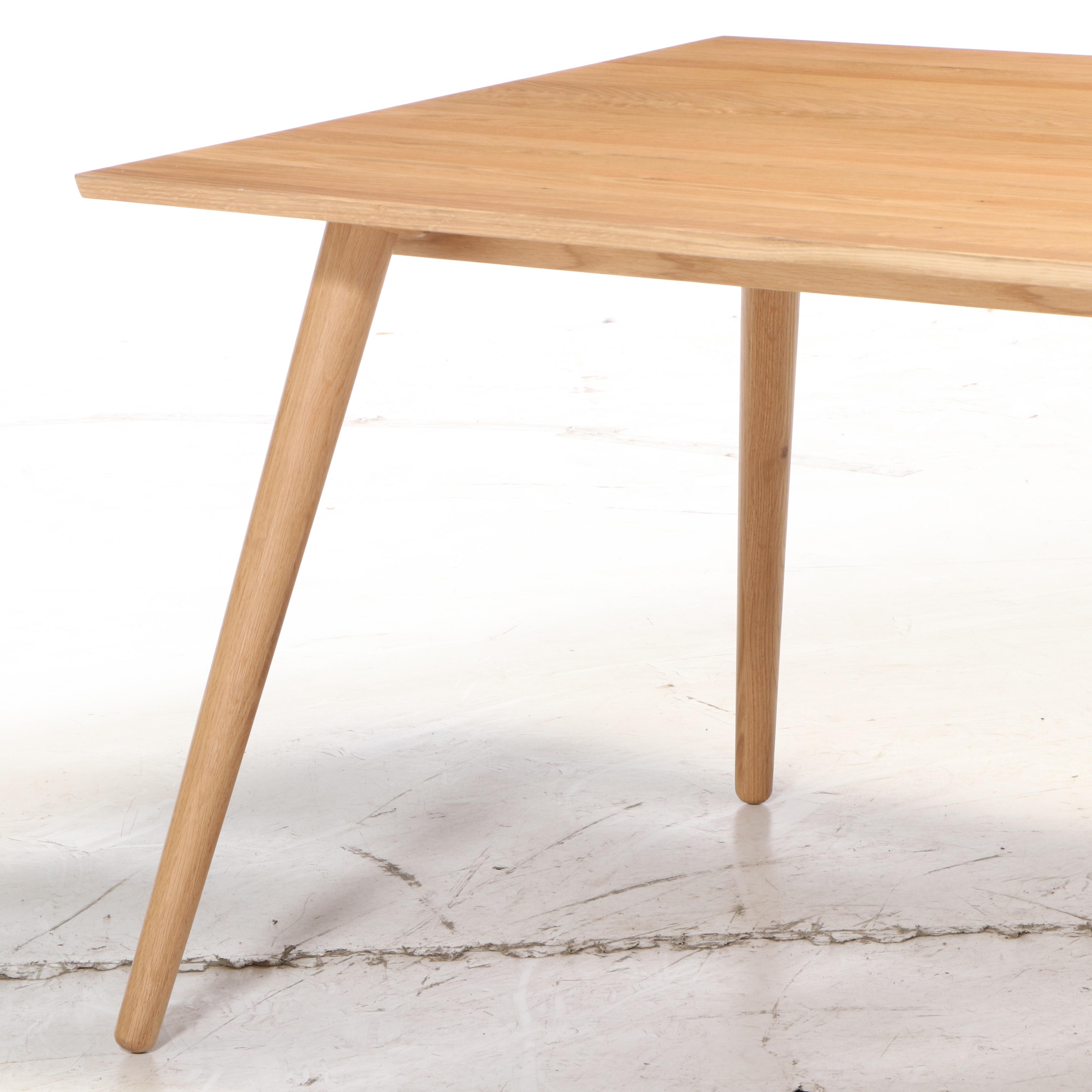 Article "Seno" Scandinavian Style White Oak Dining Table