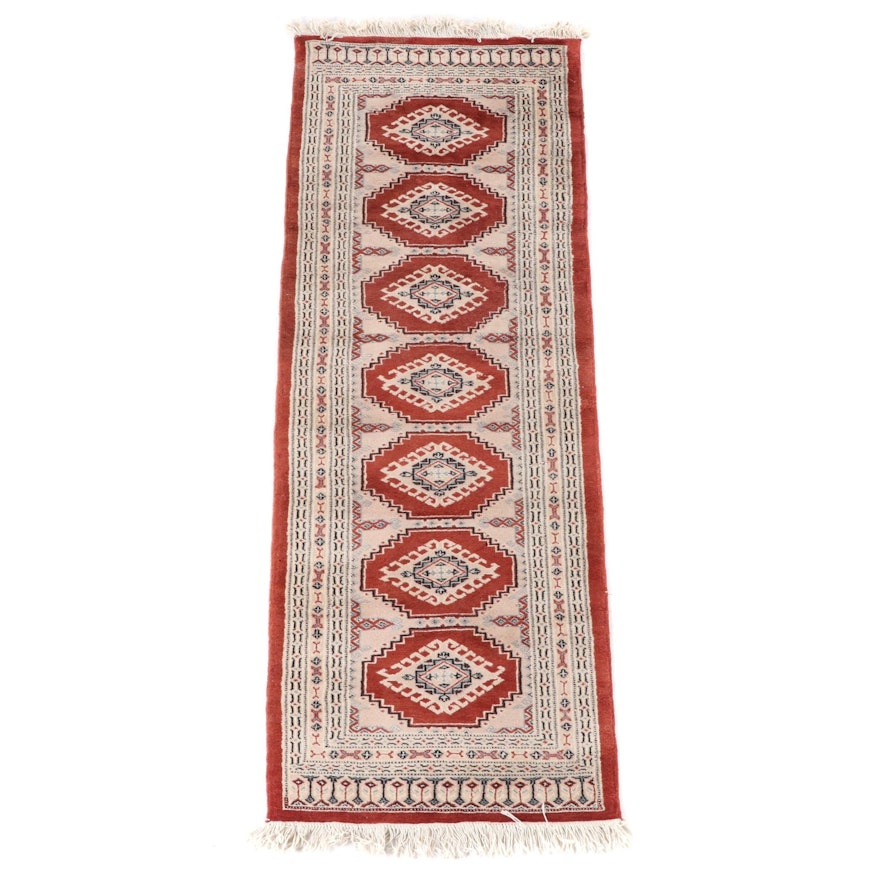 2'3 x 6'7 Hand-Knotted Pakistani Jaldar Wool Carpet Runner