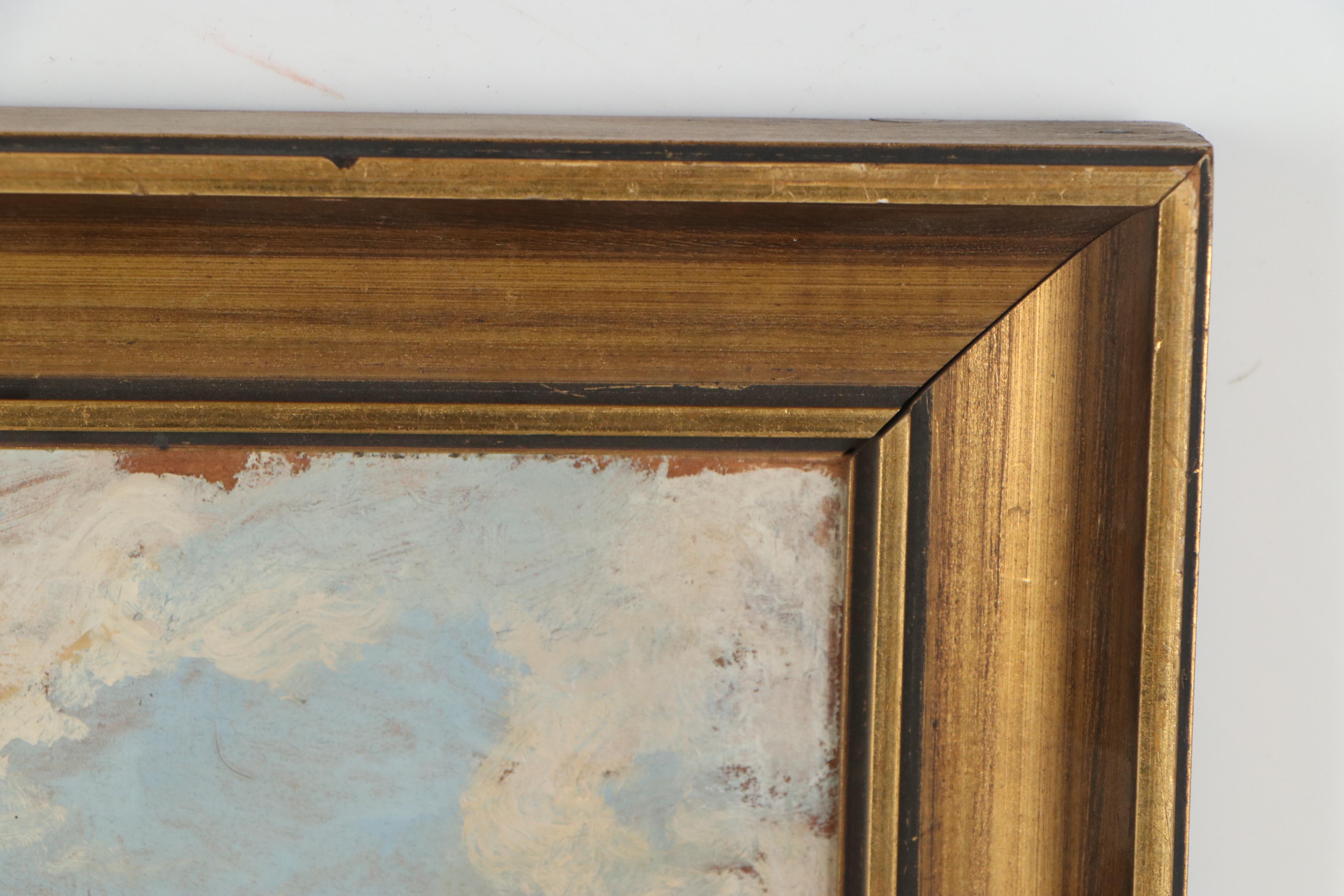 M. Schinzel Oil Painting of Cabin, 1942