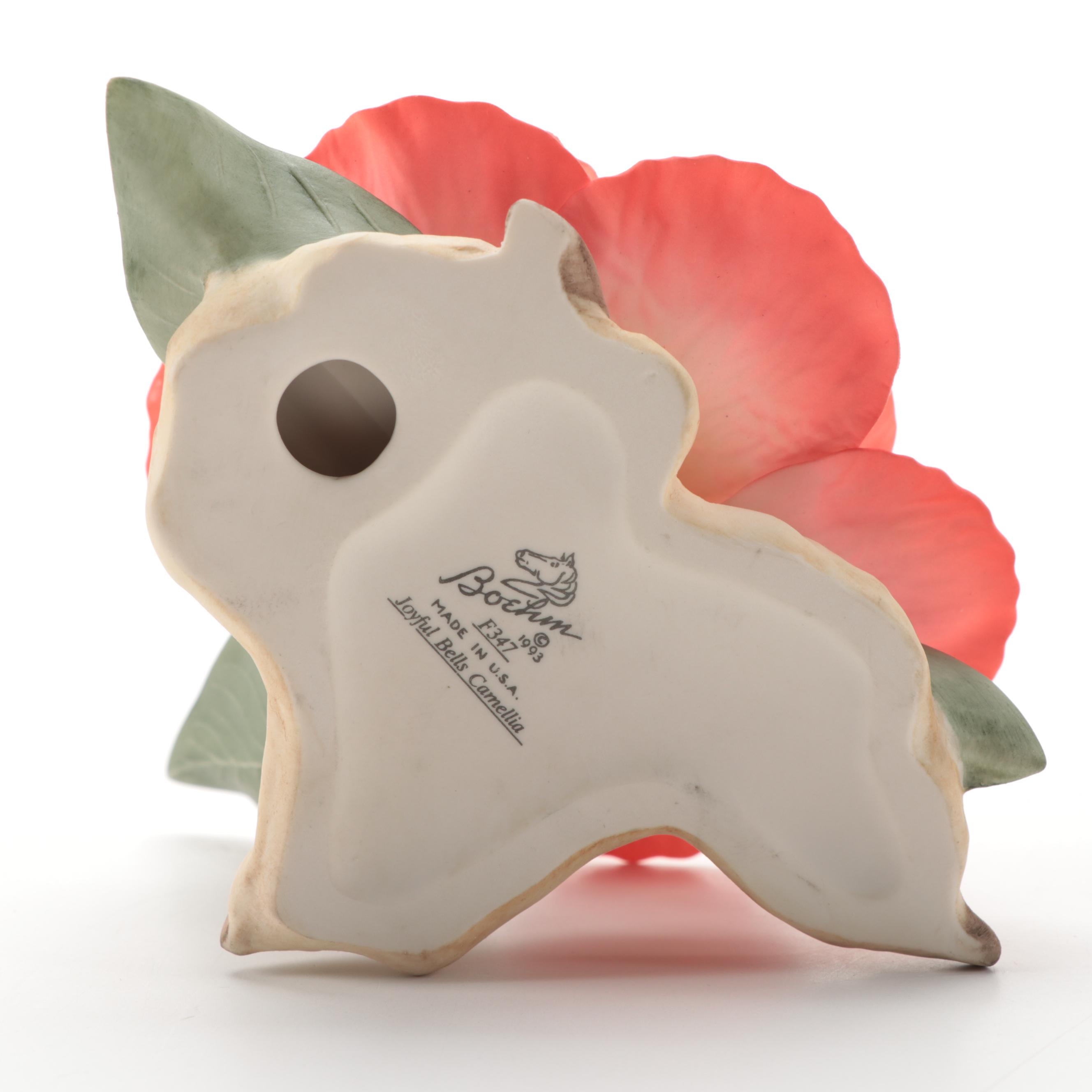 Boehm "Joyful Bells Camellia" Porcelain Figurine, 1993