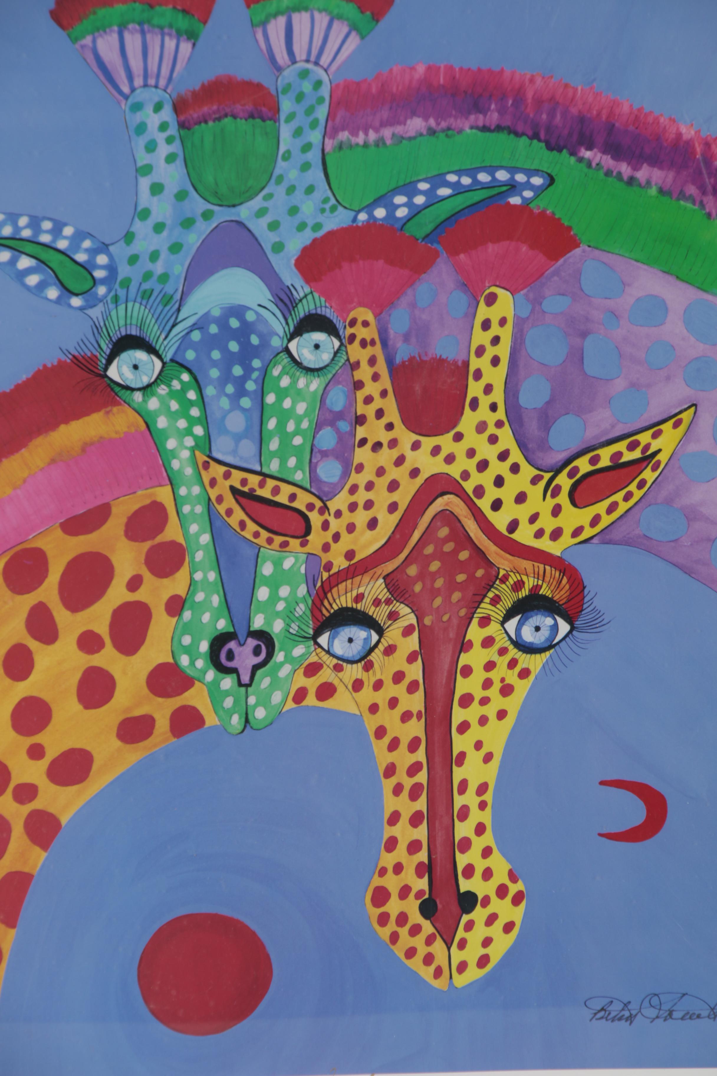 Betsey Fowler Offset Lithograph "I Love You," 2000