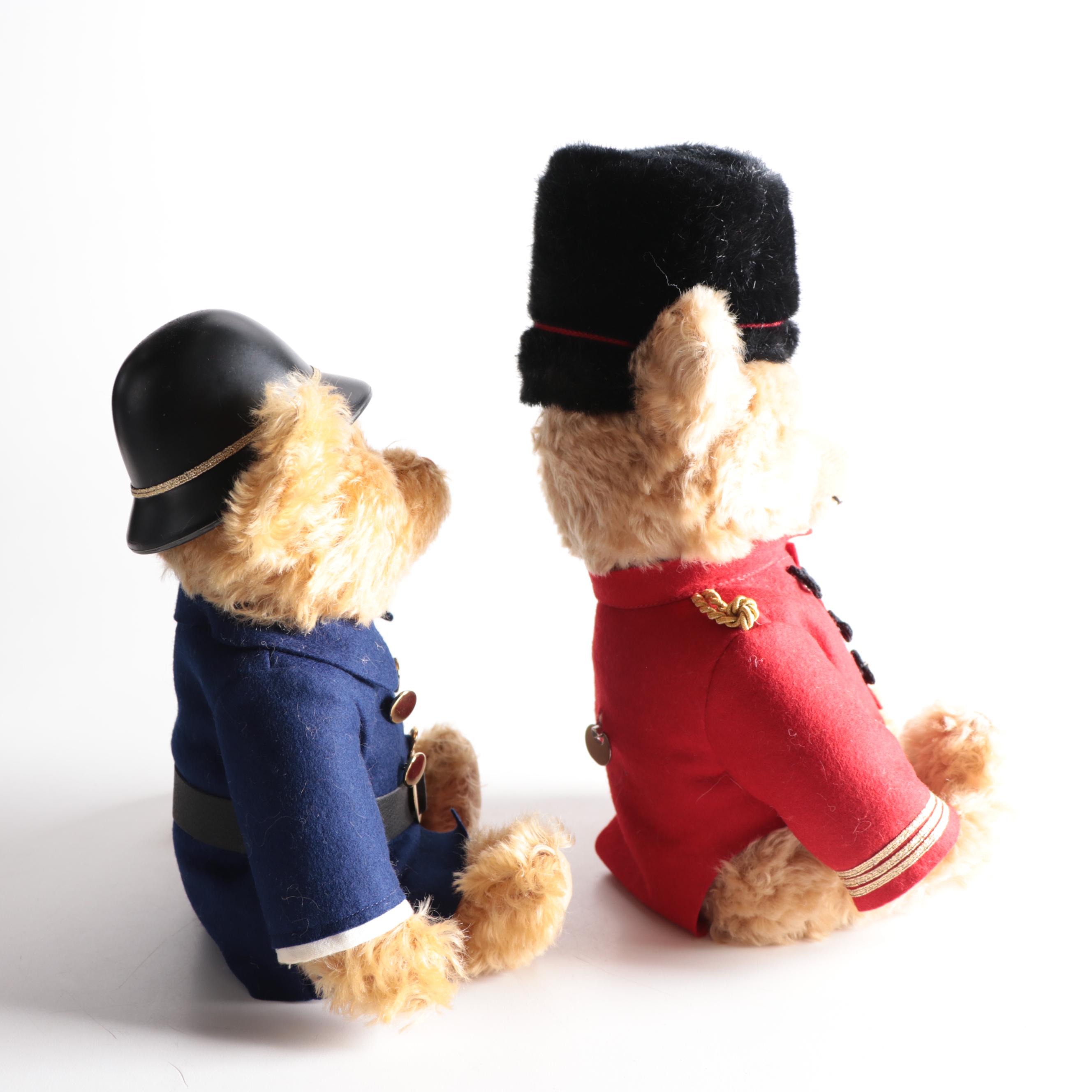 Steiff Limited Edition “Police Commissioner Bear" and "Toy Soldier Bear"