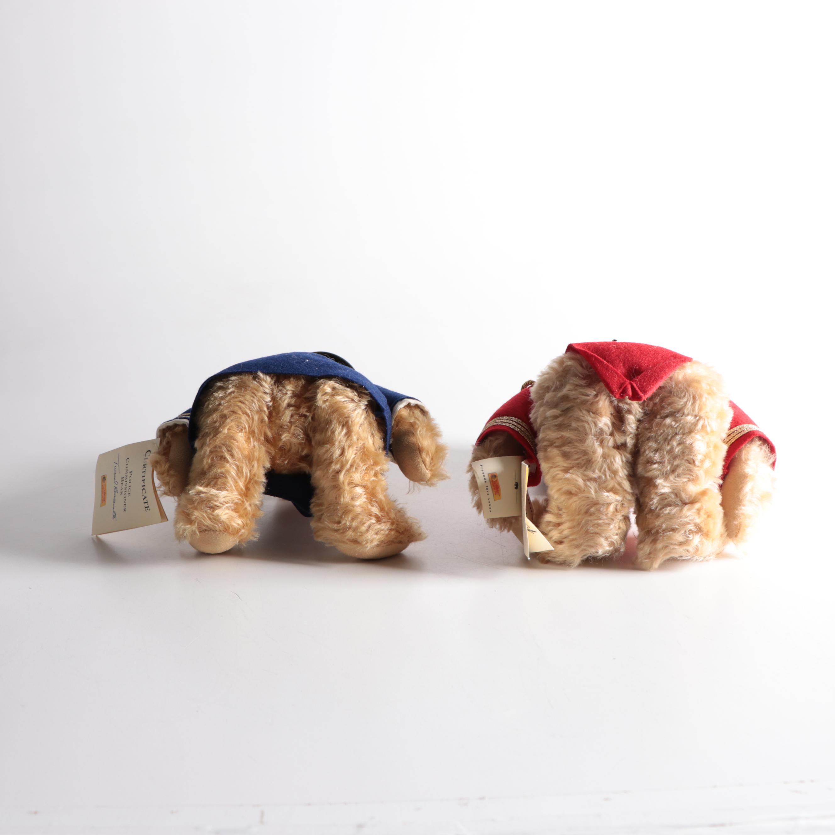 Steiff Limited Edition “Police Commissioner Bear" and "Toy Soldier Bear"