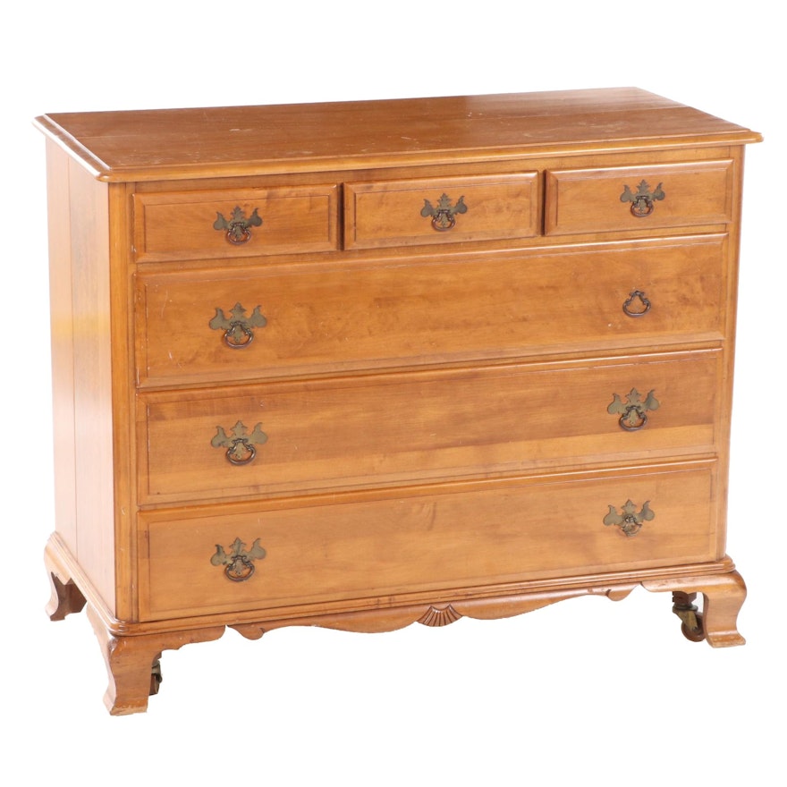 Kling Furniture "Olde Orcharde" Maple Six-Drawer Chest, Mid-20th Century