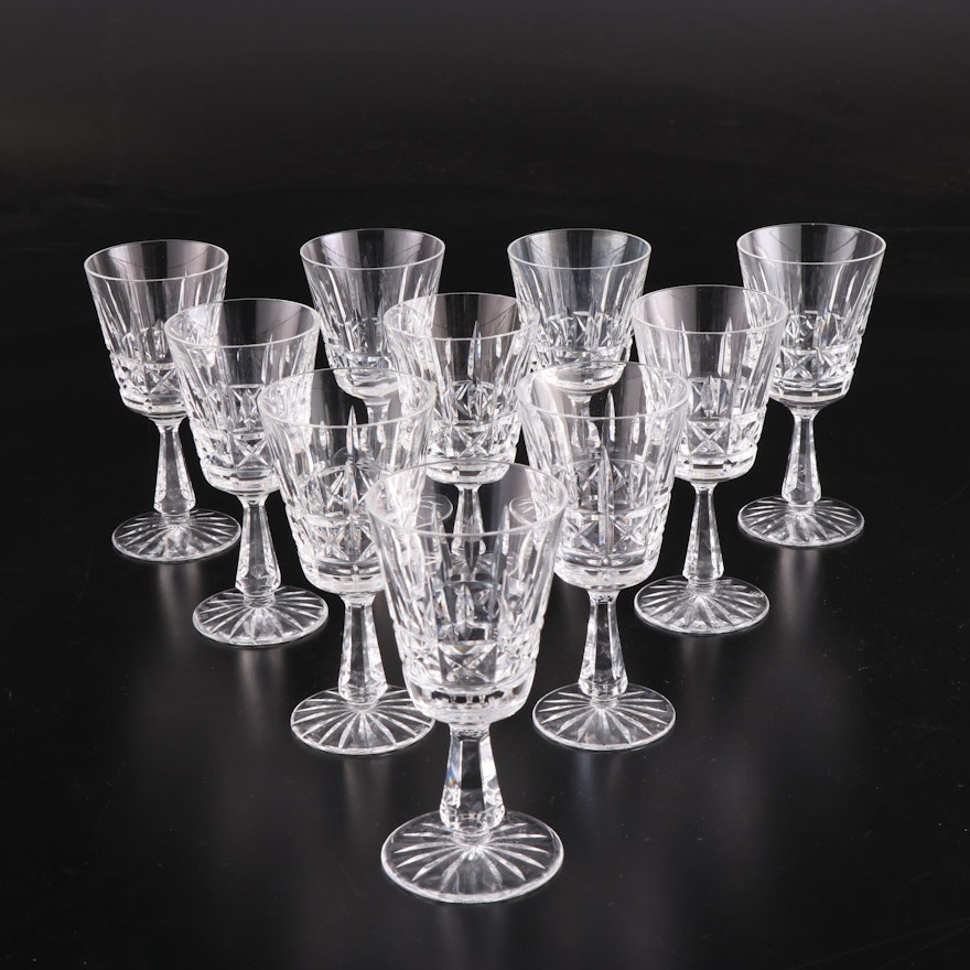 Waterford Crystal "Kylemore" Claret Wine Glasses, 1966–2017