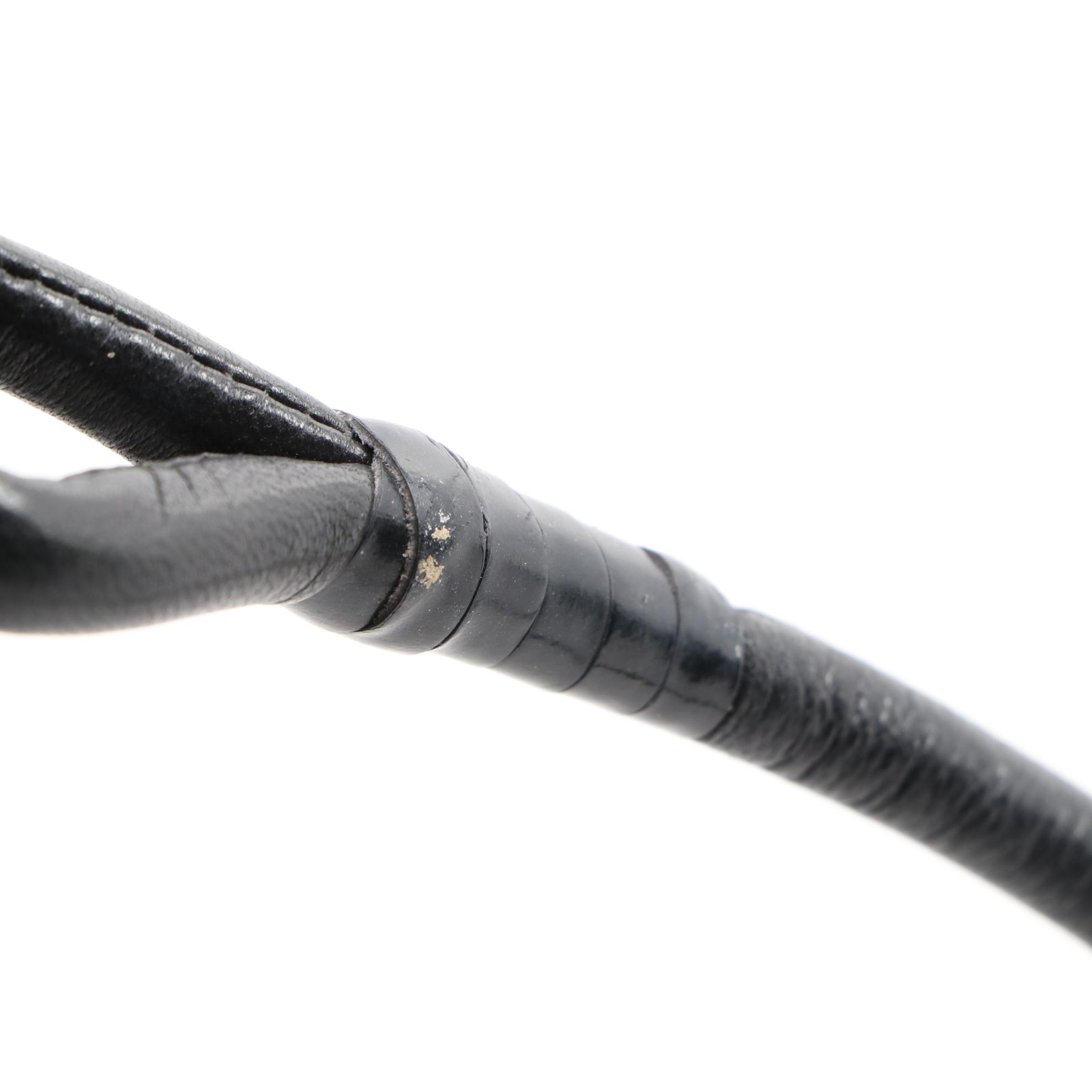 Prada Floral Canvas Drawstring Shoulder Bag with Black Leather Trim