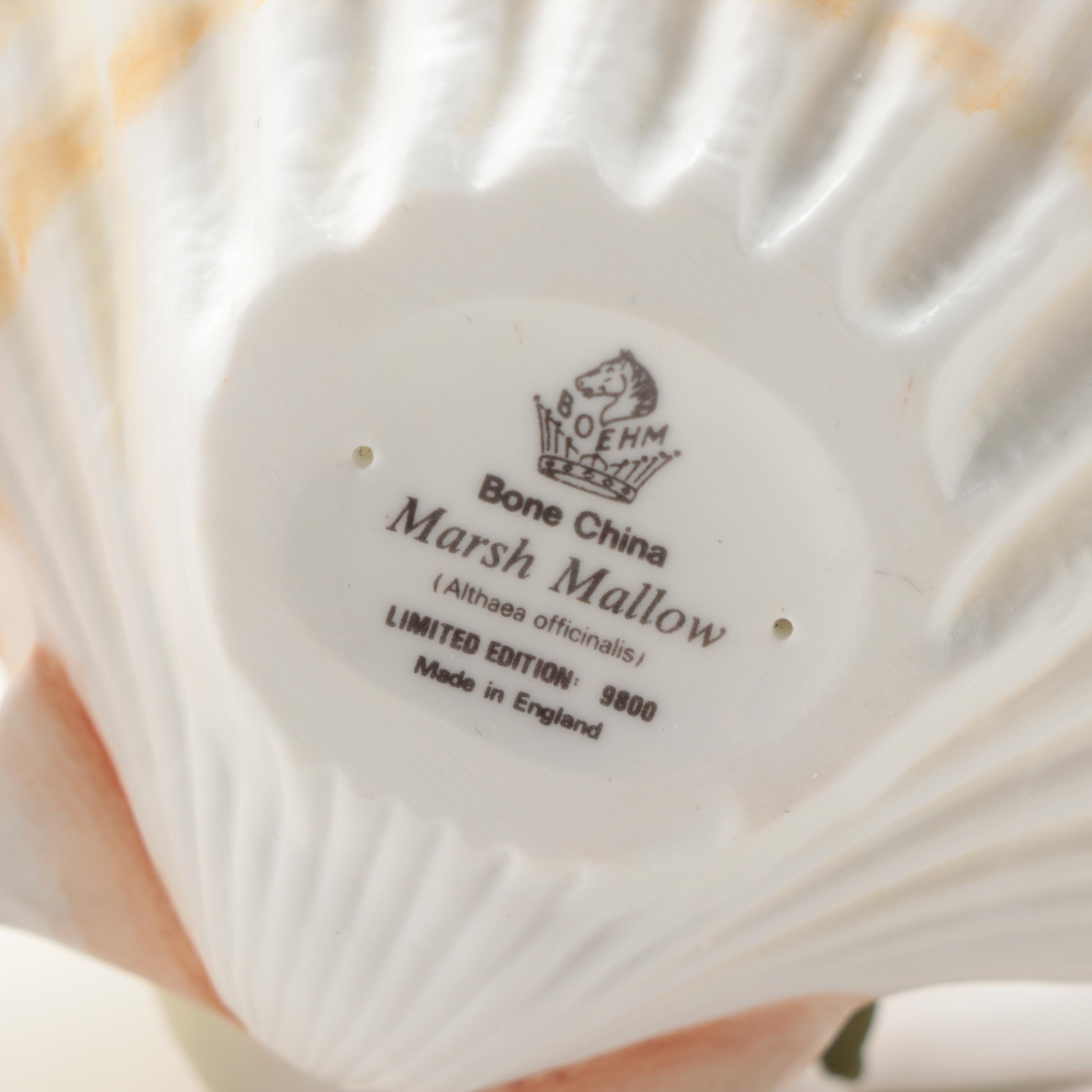 Boehm "Marigolds" Porcelain Figurine with Other Boehm Figurines