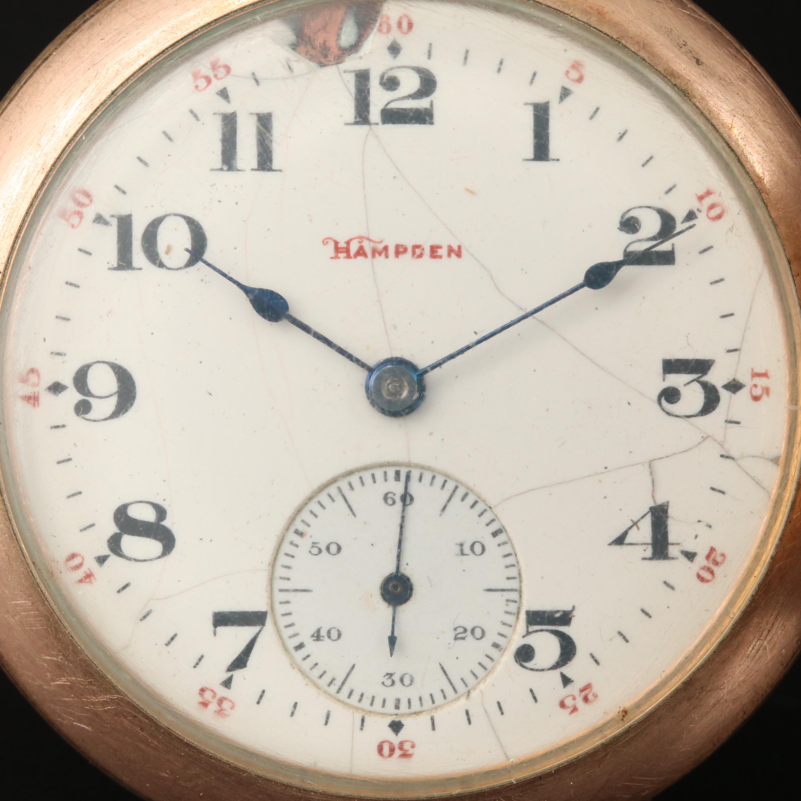 Swiss Imperial & A. Hampden American Gold Filled Pocket Watches