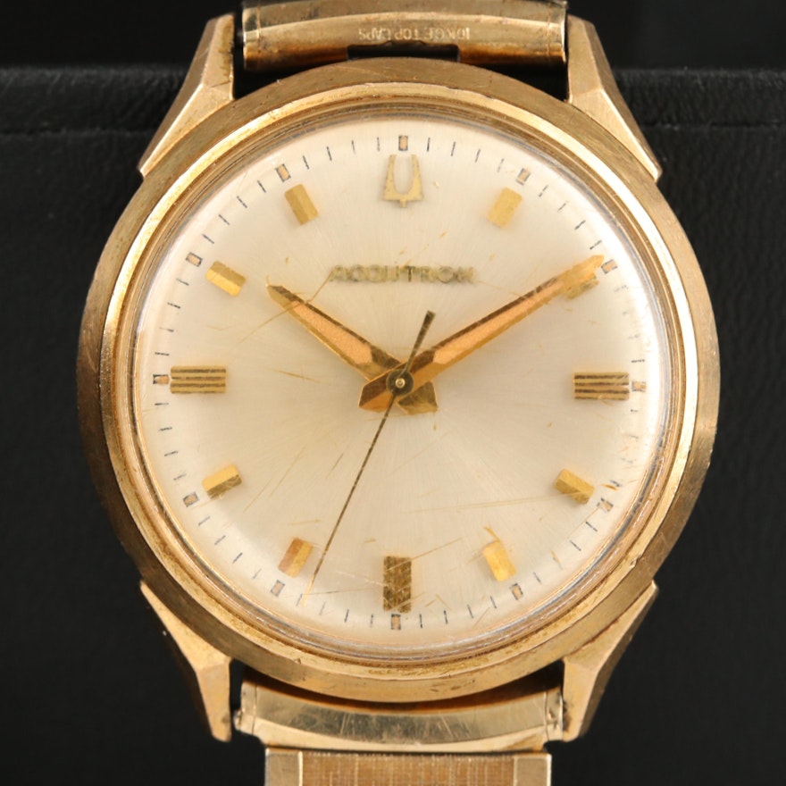 1964 Bulova Accutron 10K Gold Filled and Stainless Steel Wristwatch