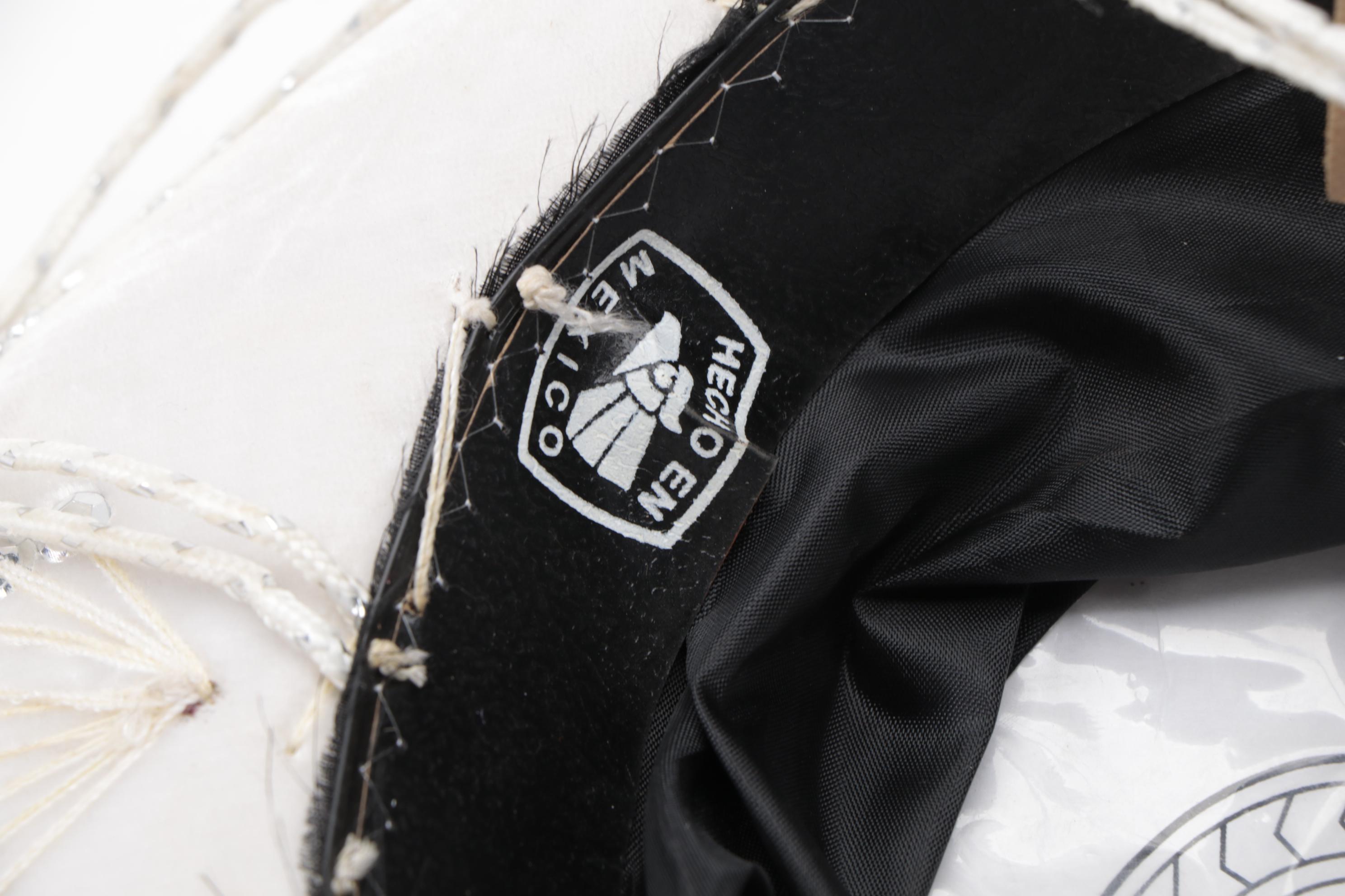 Pigalle Mariachi Embellished Mexican White and Pink Sombreros