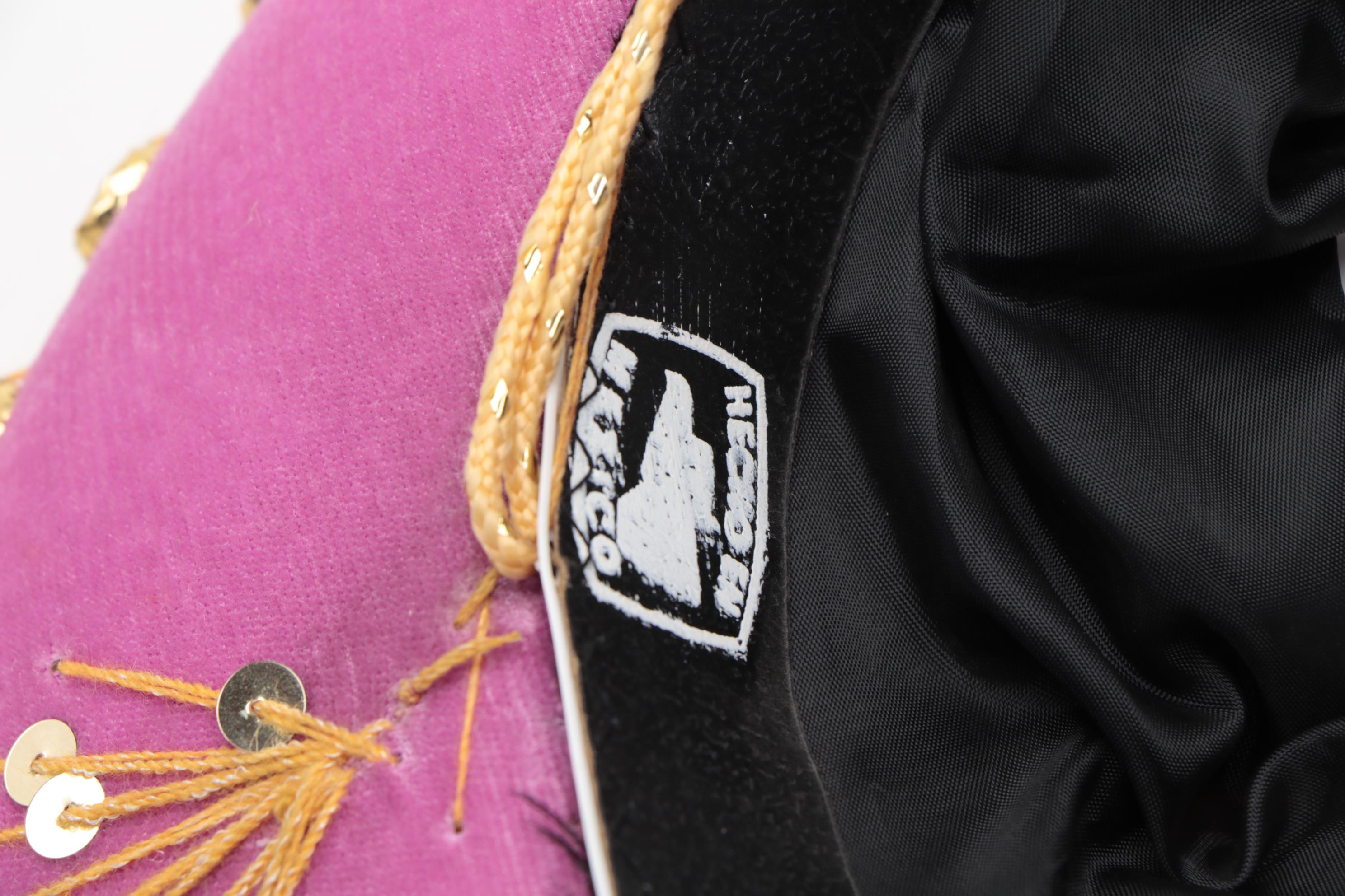 Pigalle Mariachi Embellished Mexican White and Pink Sombreros