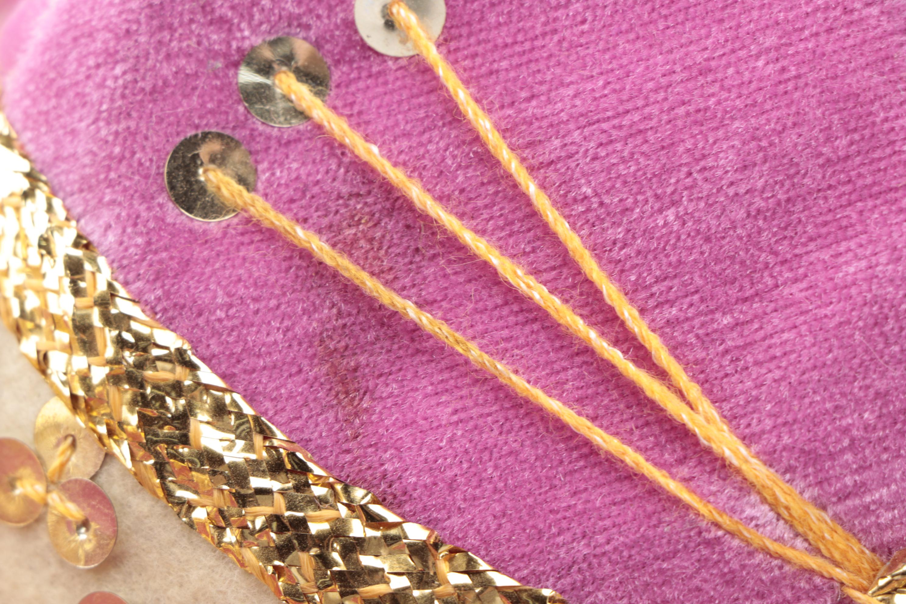 Pigalle Mariachi Embellished Mexican White and Pink Sombreros