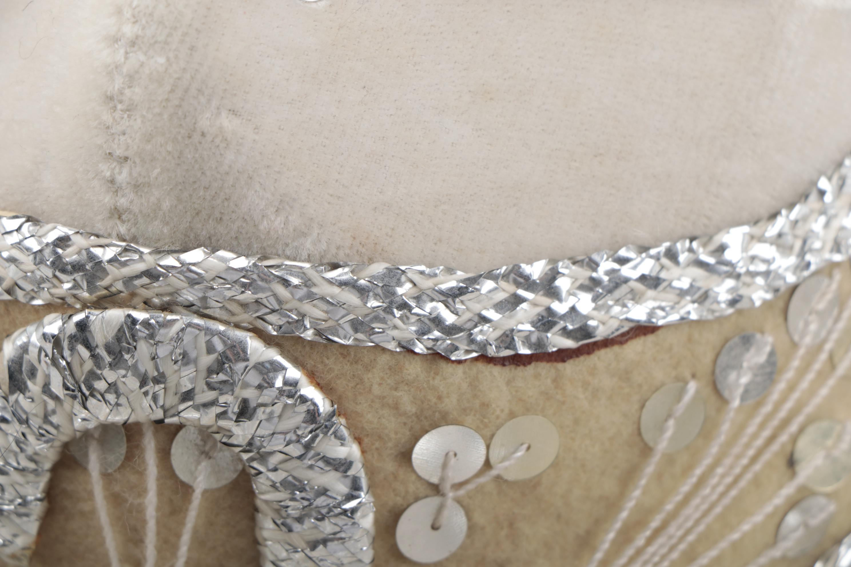 Pigalle Mariachi Embellished Mexican White and Pink Sombreros