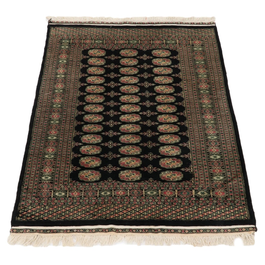 4'2 x 6'10 Hand-Knotted Bokhara Wool Rug