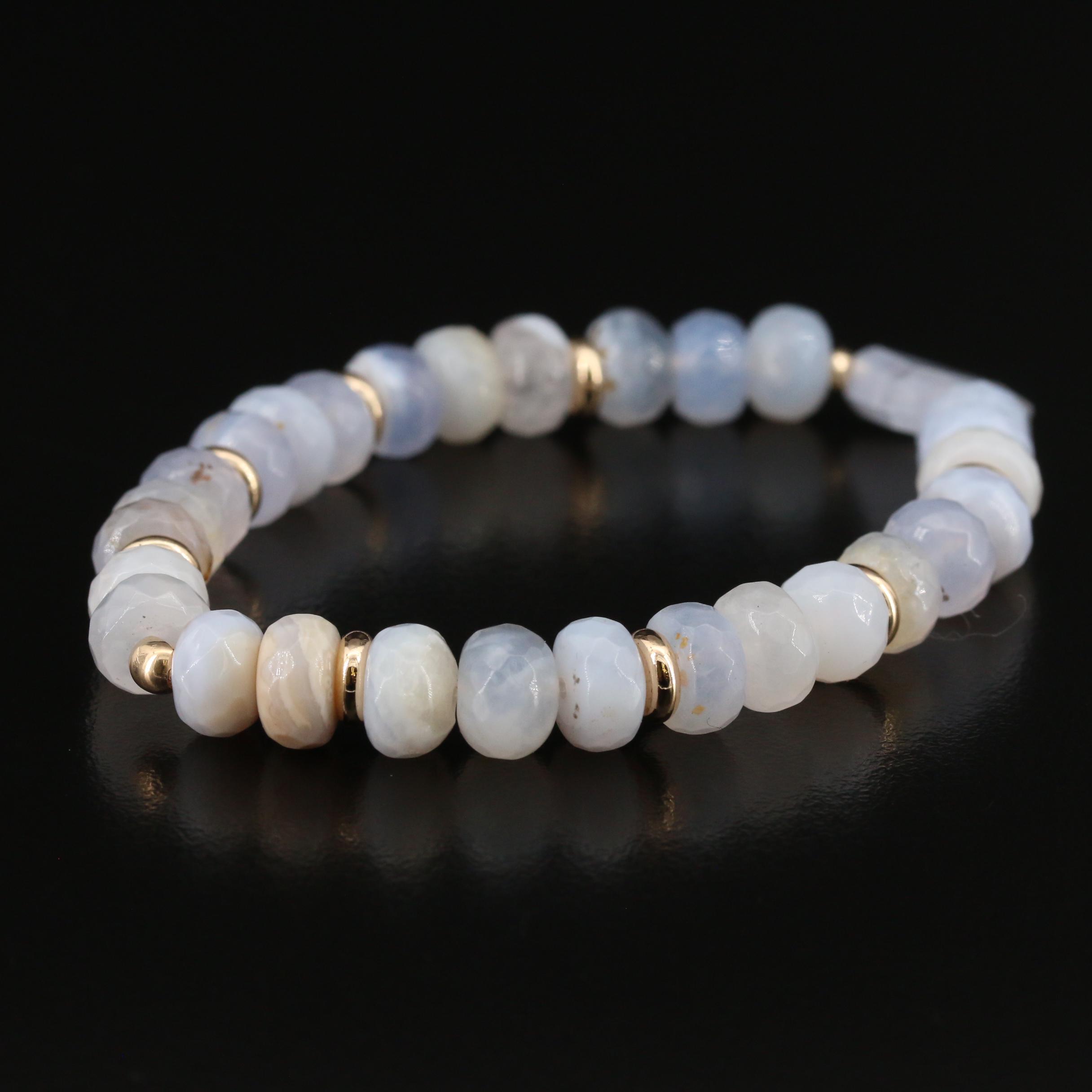 5th & Arrow Agate and Glass Expandable Bracelets