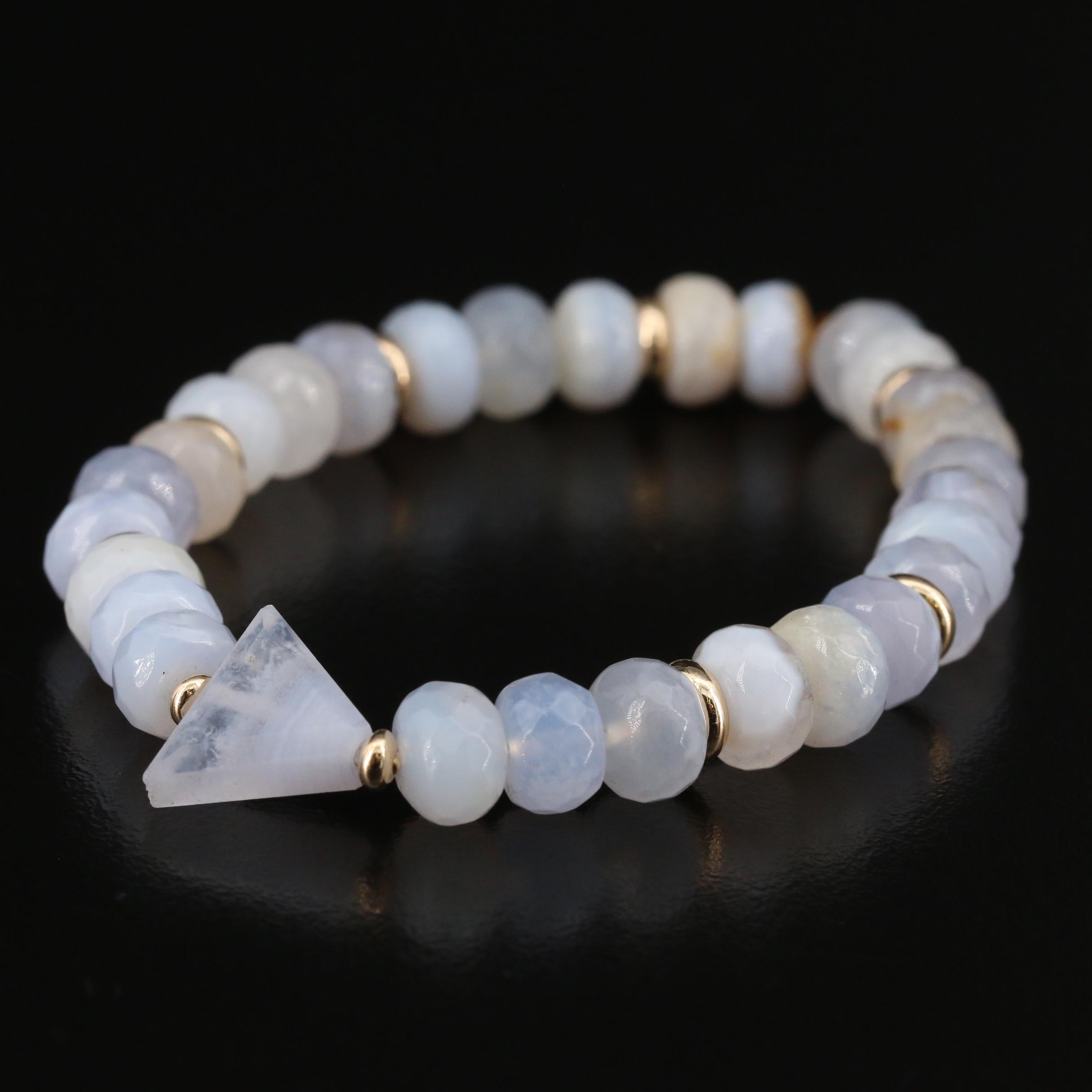 5th & Arrow Agate and Glass Expandable Bracelets