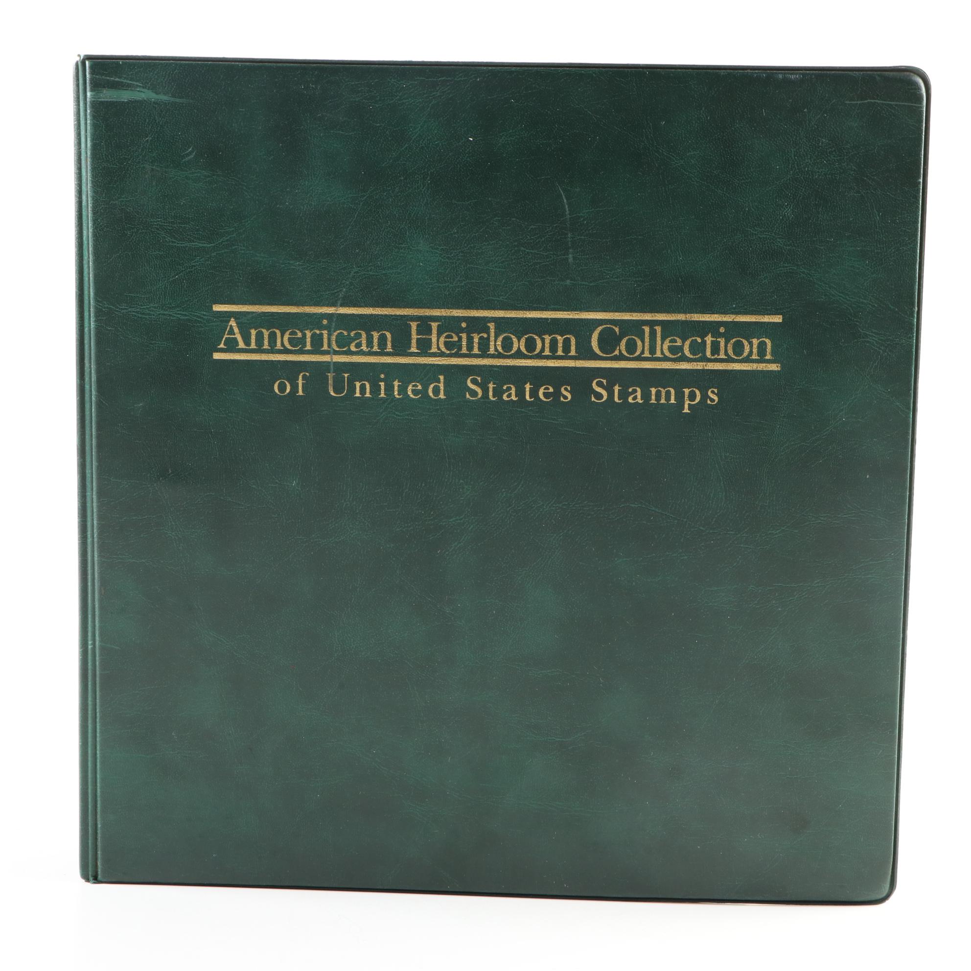 "American Heirloom Collection of United States Stamps."