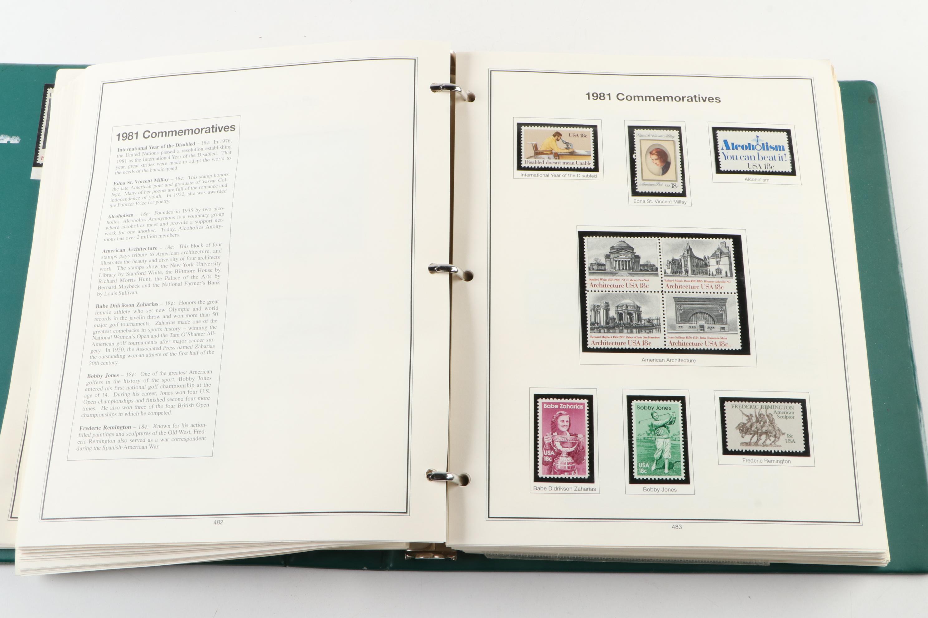 "American Heirloom Collection of United States Stamps."