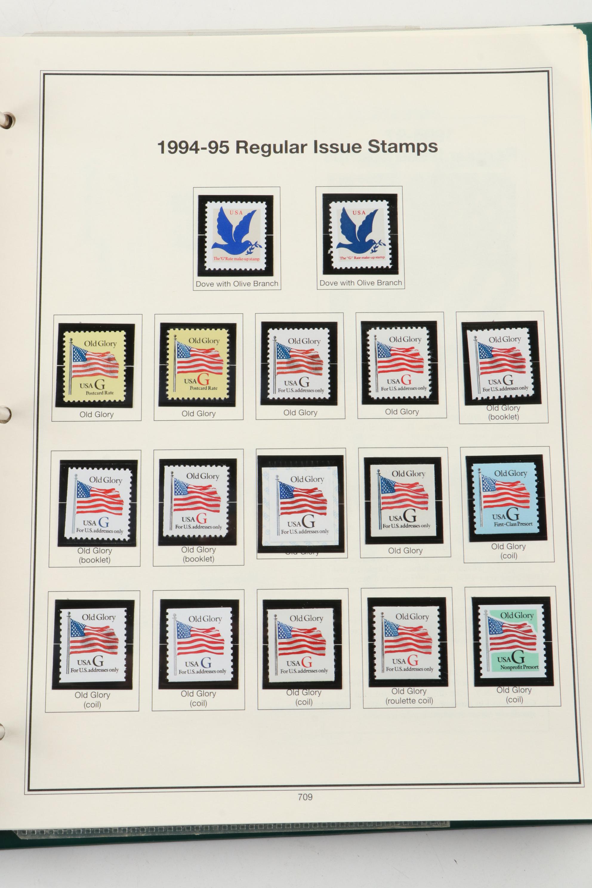 "American Heirloom Collection of United States Stamps."