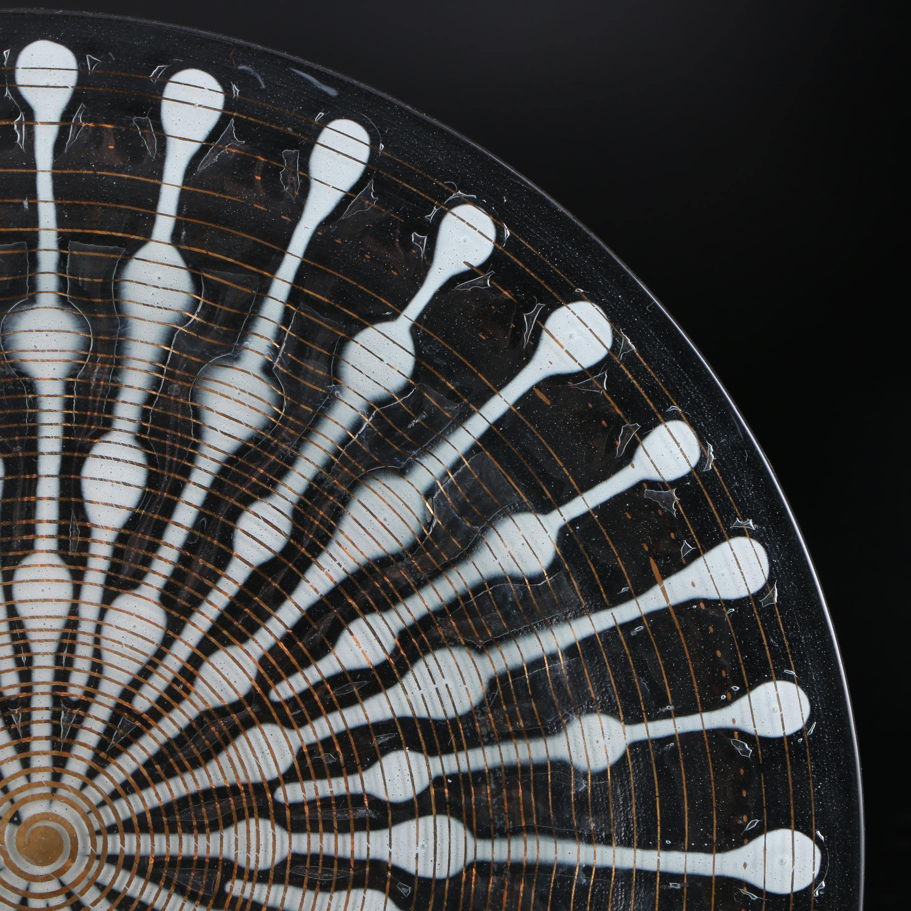 Higgins Glass Studio "Classic Line" Fused Art Glass Plate