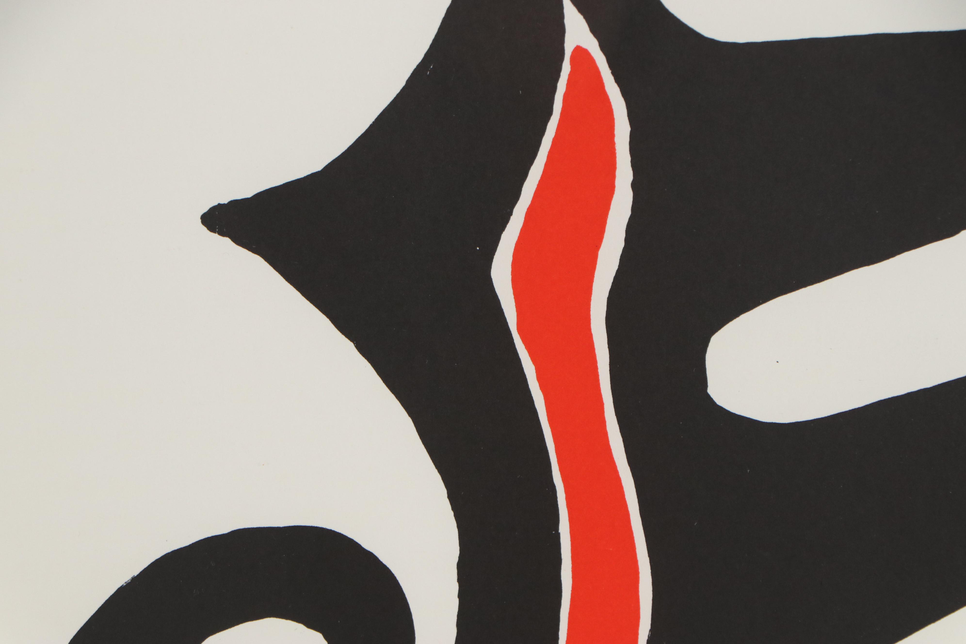 Alexander Calder Color Lithograph for "Derriere le Miroir," 1973