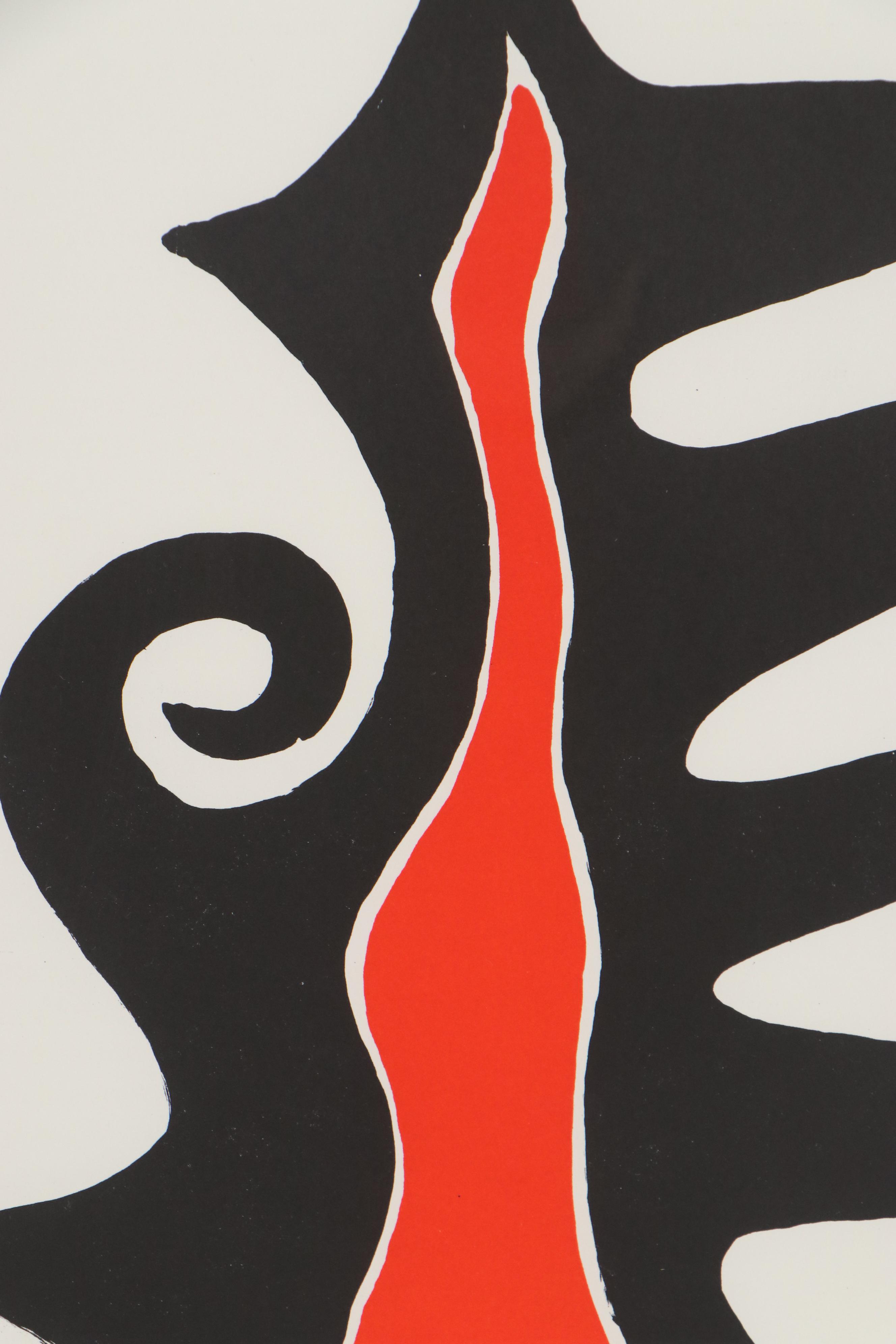 Alexander Calder Color Lithograph for "Derriere le Miroir," 1973