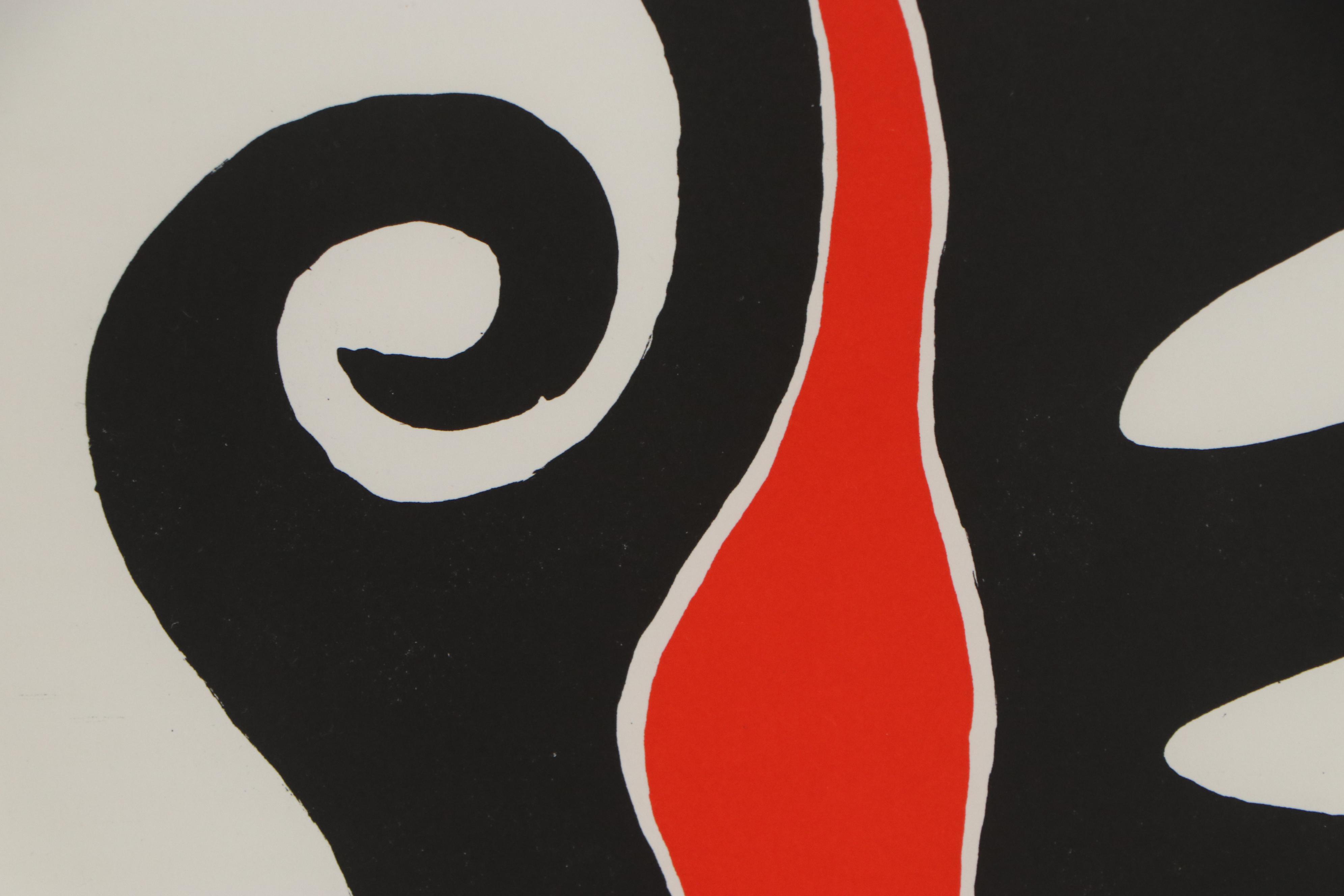 Alexander Calder Color Lithograph for "Derriere le Miroir," 1973