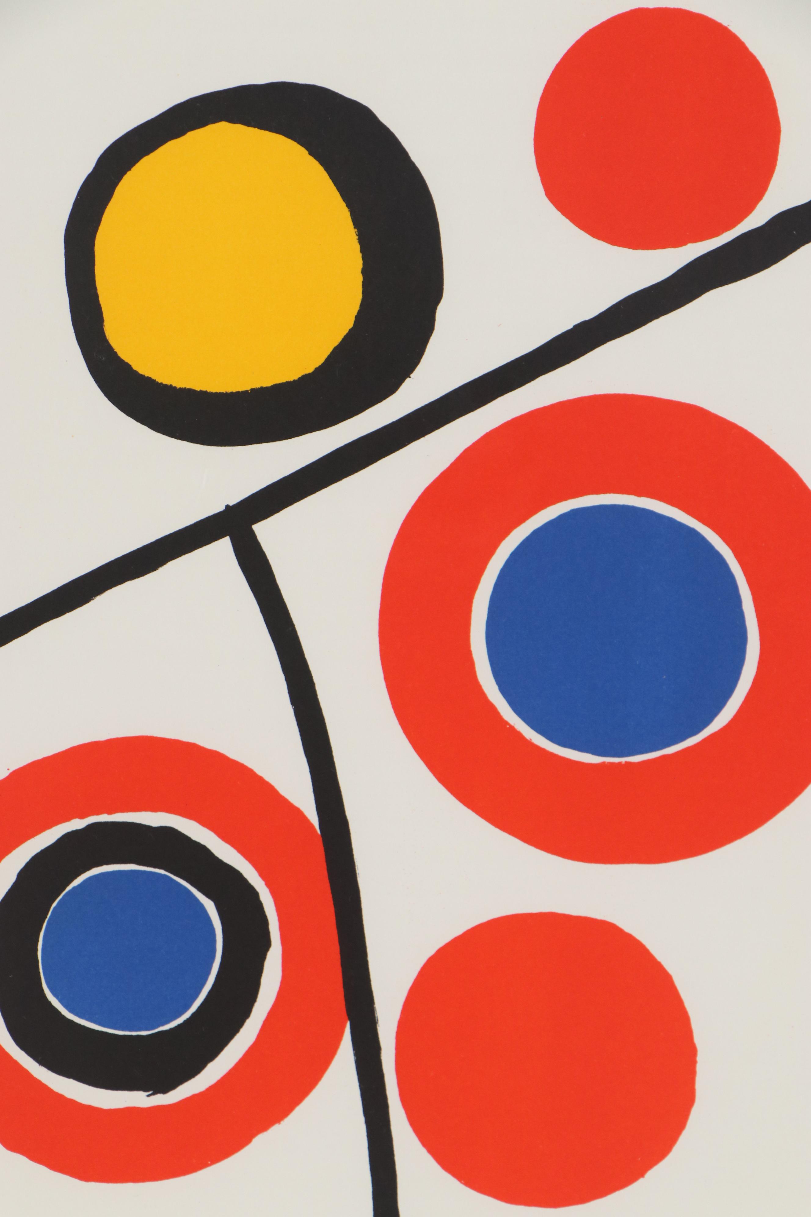 Alexander Calder Color Lithograph for "Derriere le Miroir," 1973
