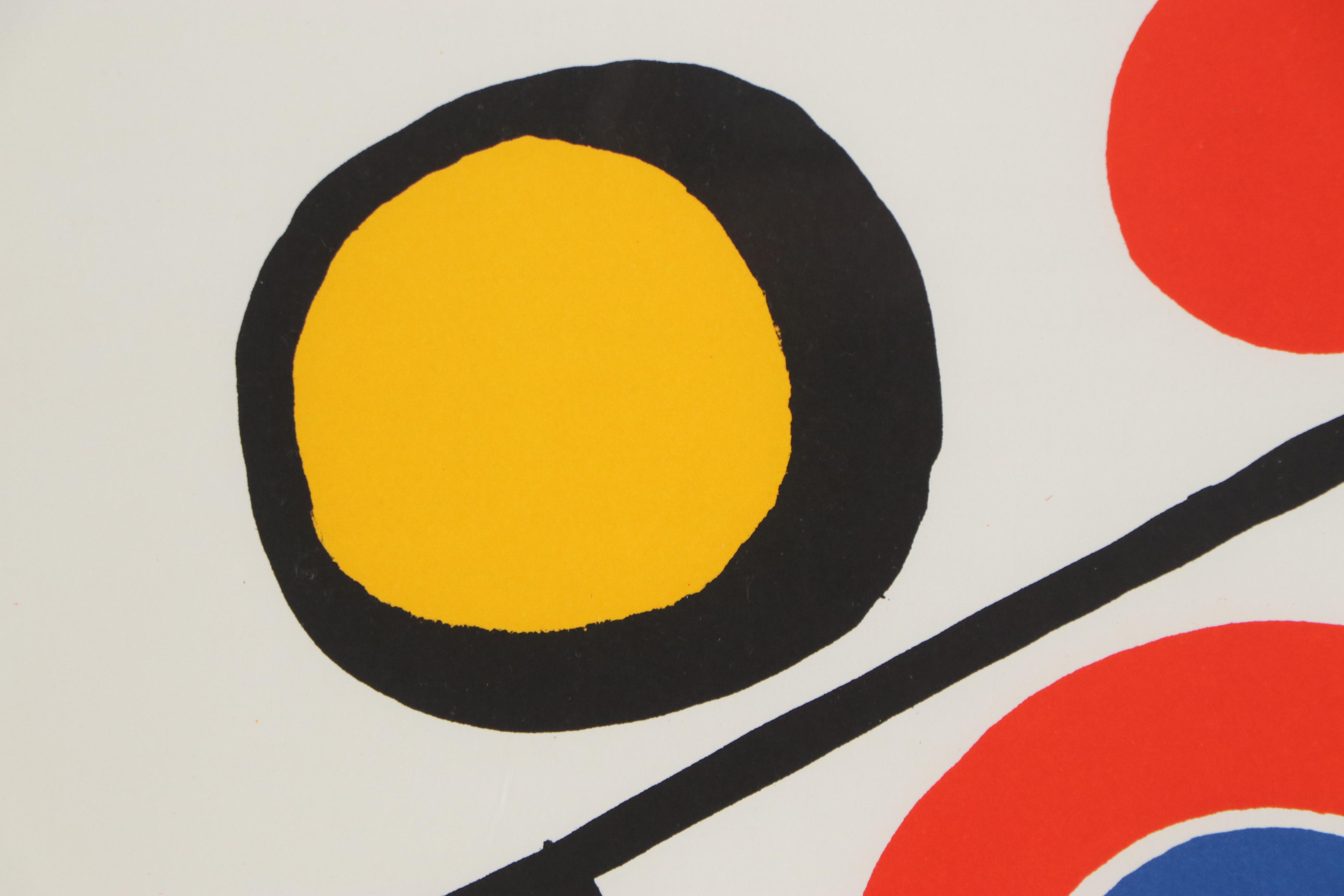 Alexander Calder Color Lithograph for "Derriere le Miroir," 1973