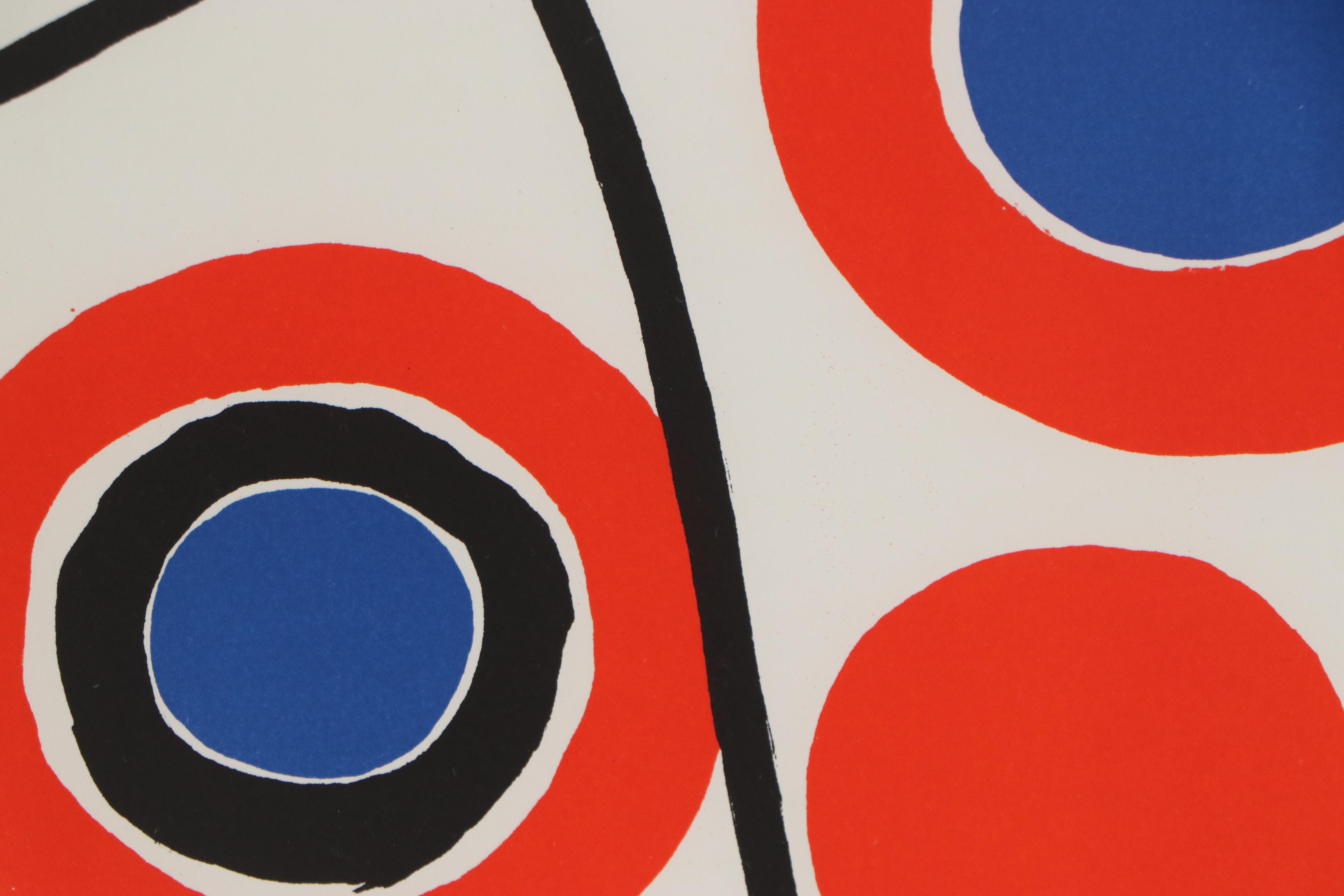 Alexander Calder Color Lithograph for "Derriere le Miroir," 1973