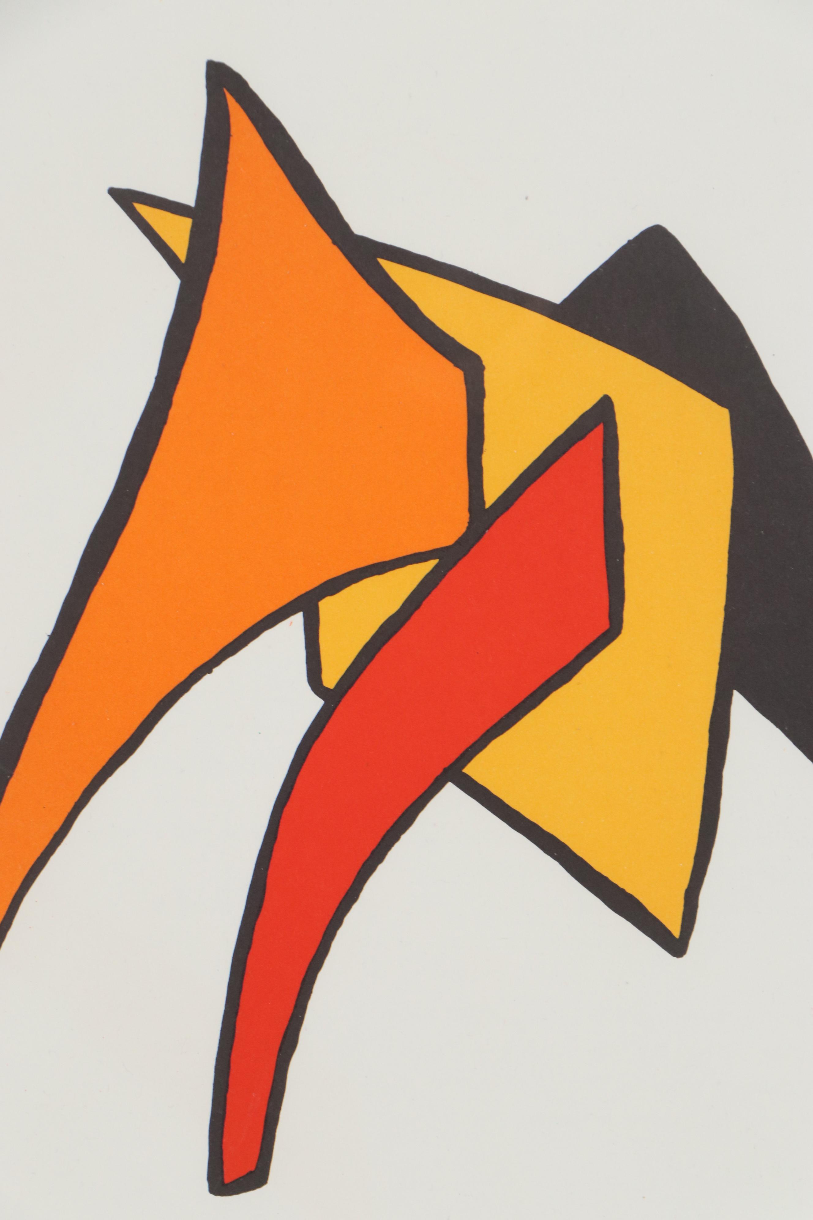 Alexander Calder Color Lithograph for "Derrière le Miroir," 1963