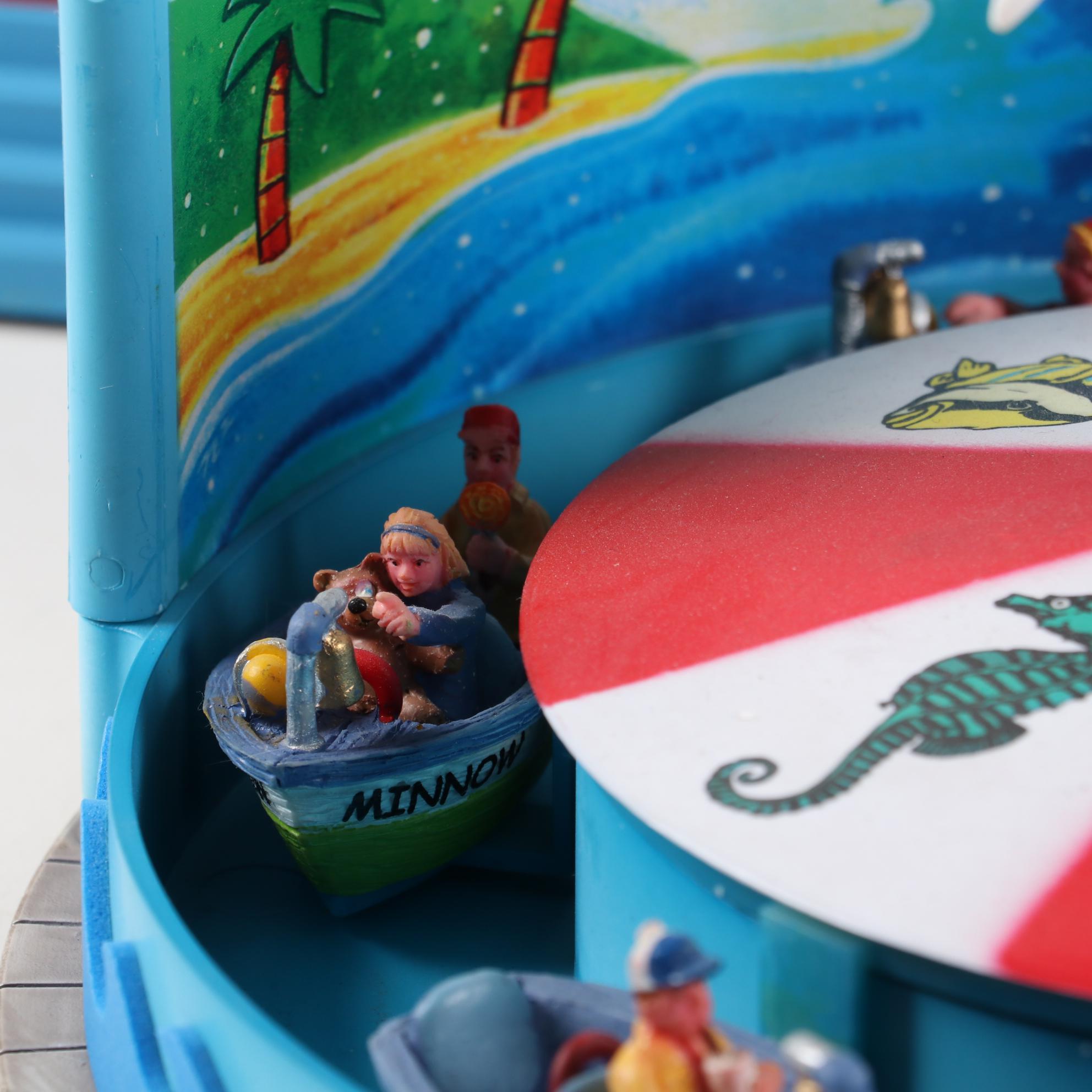 Lemax Carnival Ride Figures Including "Sunshine Carousel" and "Crazy Cars"