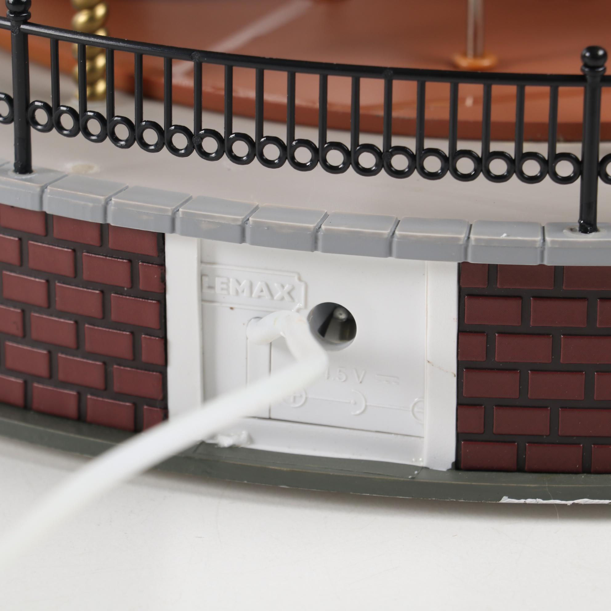 Lemax Carnival Ride Figures Including "Sunshine Carousel" and "Crazy Cars"