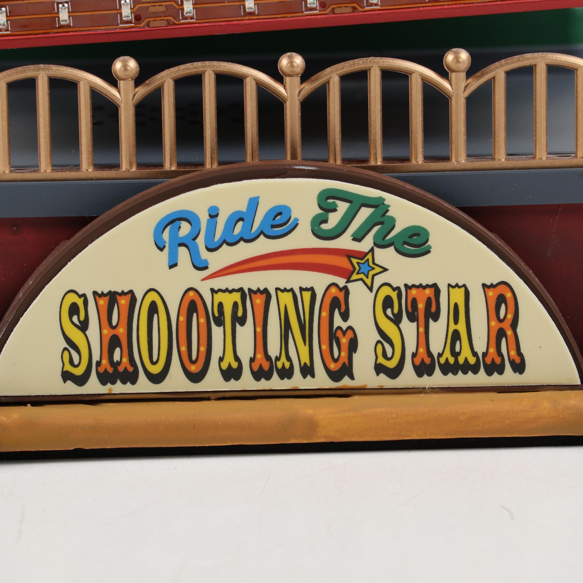 Lemax Carnival Ride Figures Including "Sunshine Carousel" and "Crazy Cars"