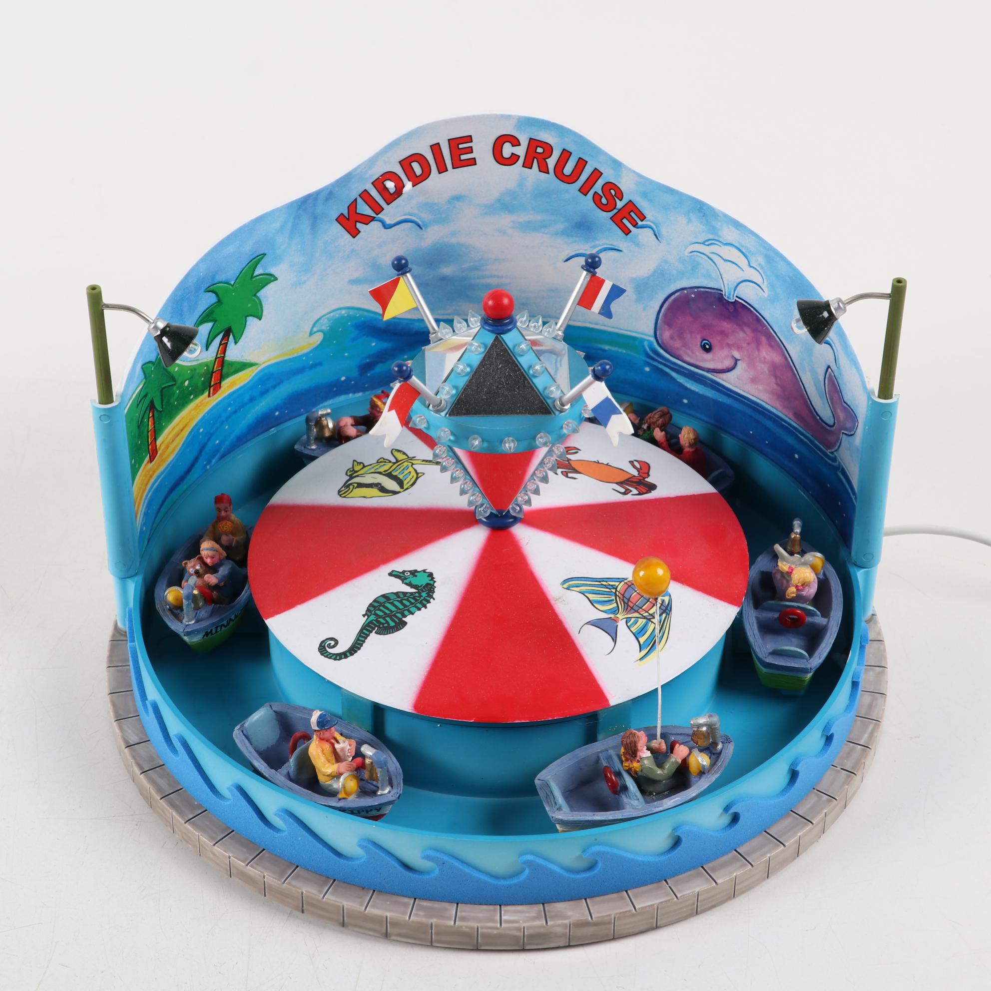 Lemax Carnival Ride Figures Including "Sunshine Carousel" and "Crazy Cars"