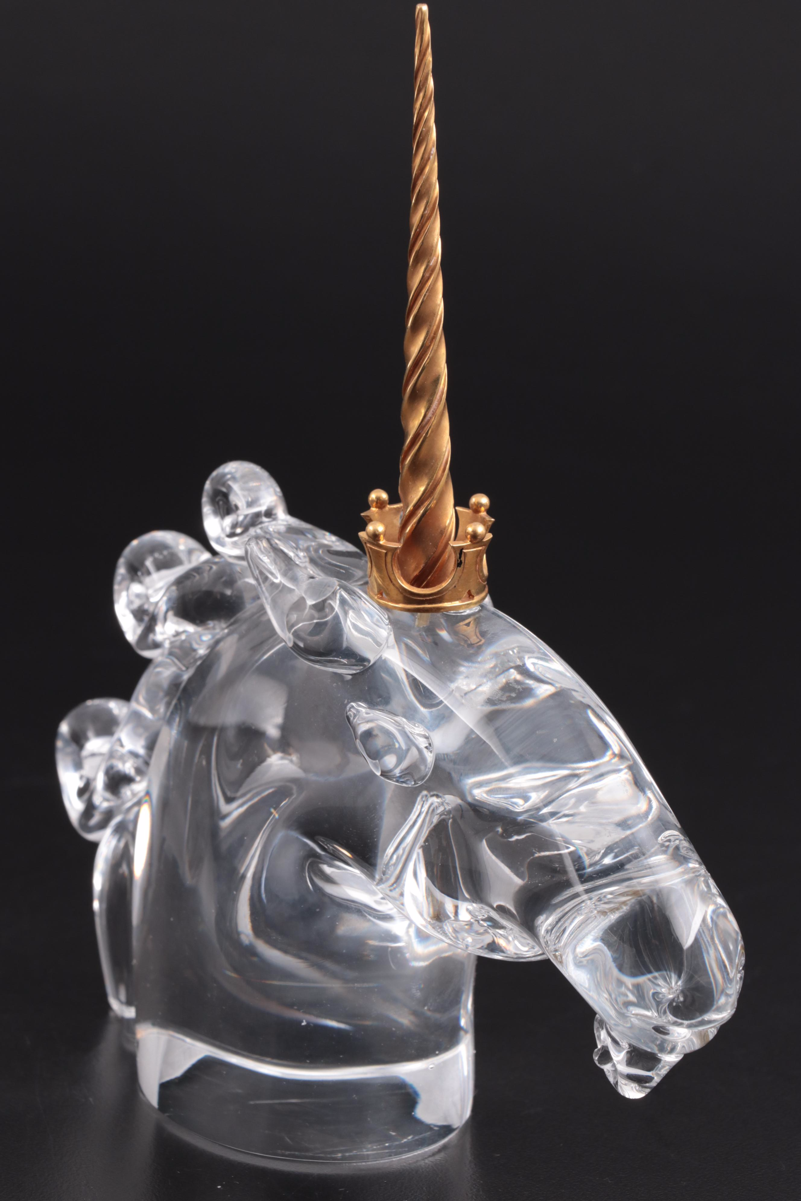 Steuben Art Glass "Heritage Unicorn" Designed by James A. Houston, 1966