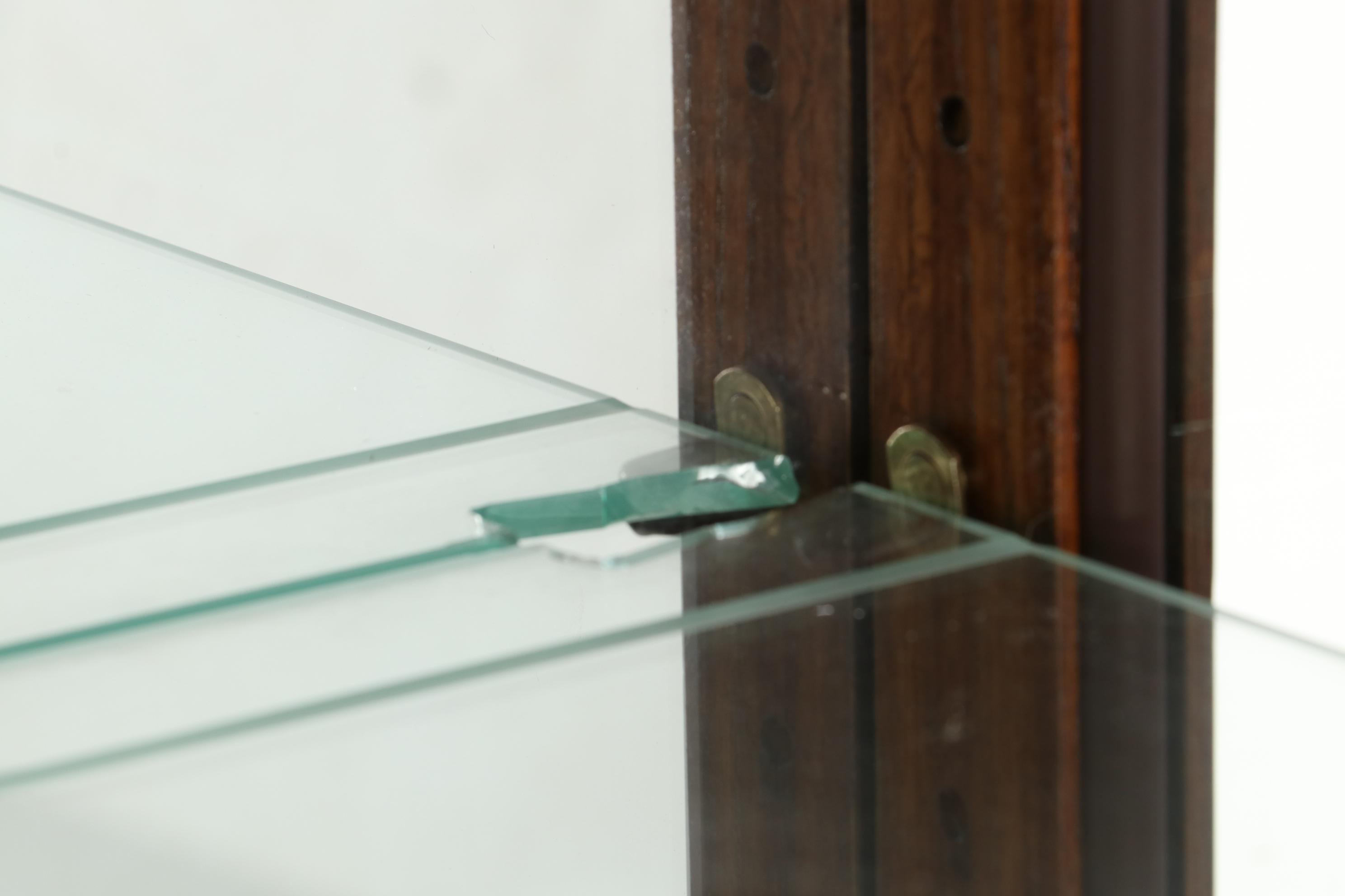 Pulaski Furniture Oak and Glass Display Cabinet, Late 20th Century