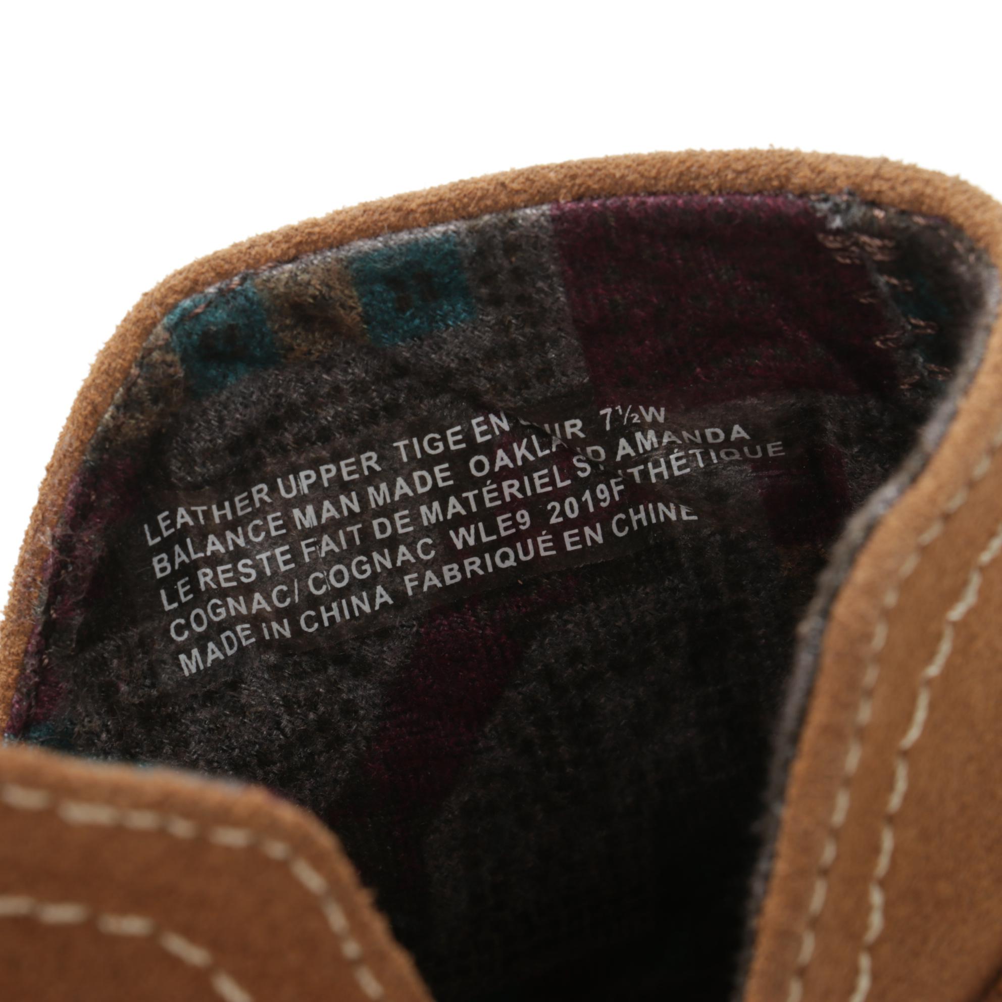 Earth Origins Oakland Amanda Booties in Cognac Suede