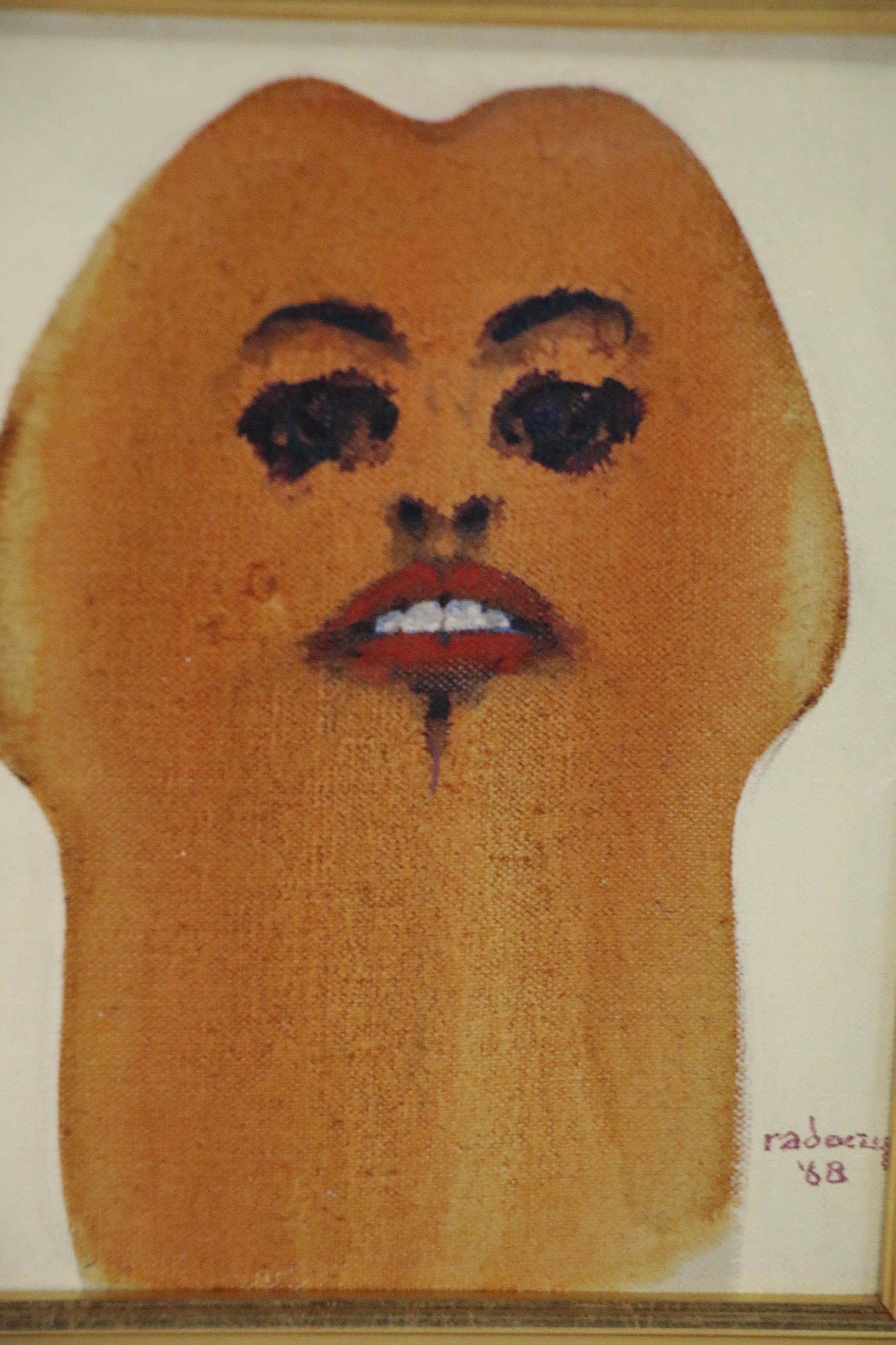 Albert Radoczy Abstract Oil Painting, 1968