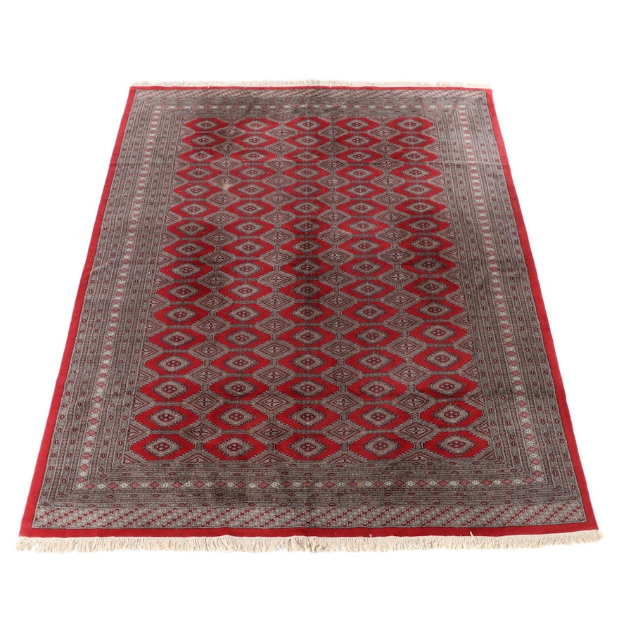 9'5 x 12'6 Hand-Knotted Pakistani Turkmen Bokhara Room Size Rug