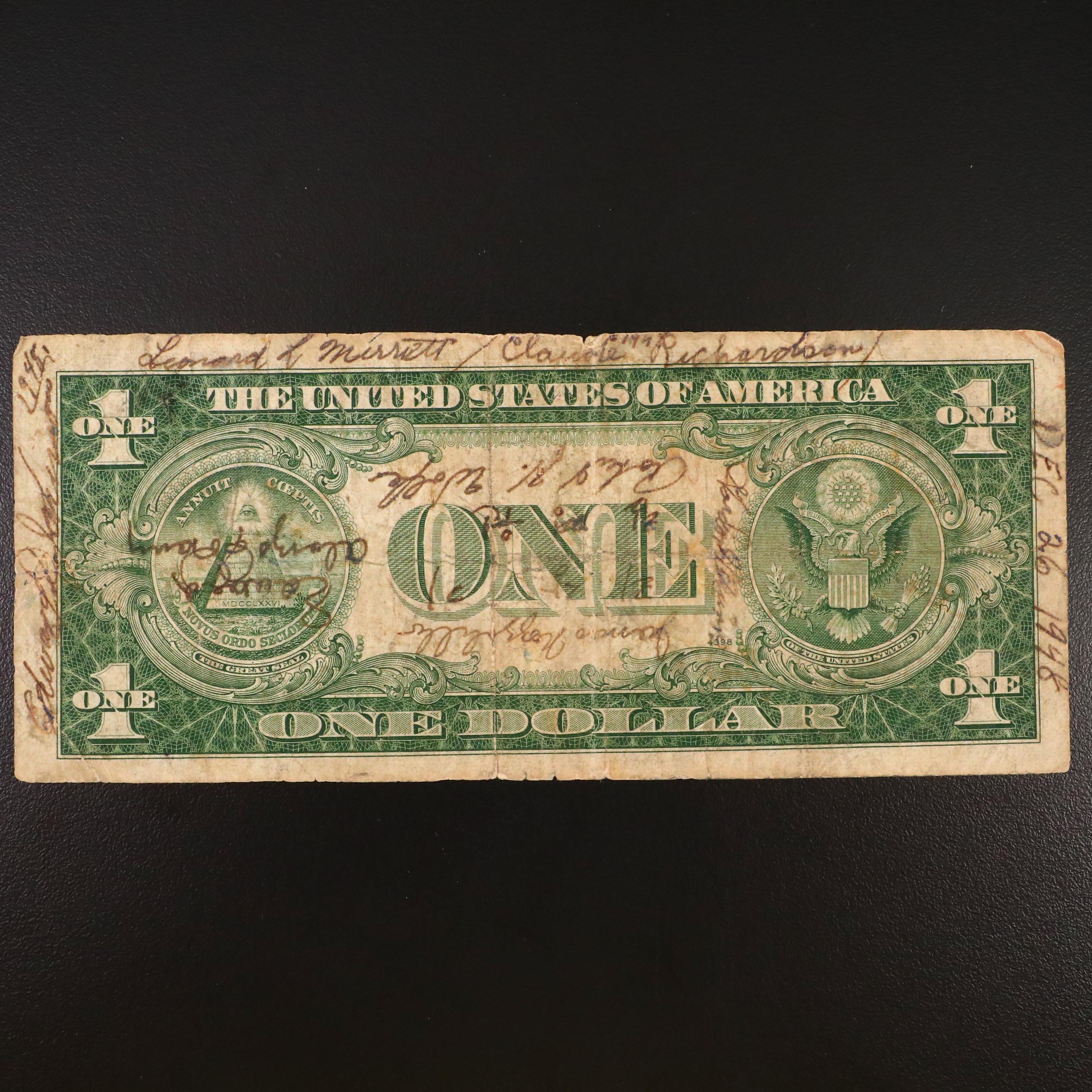 1935 "Short Snorter" and 1928 "Funny Back" Silver Certificates