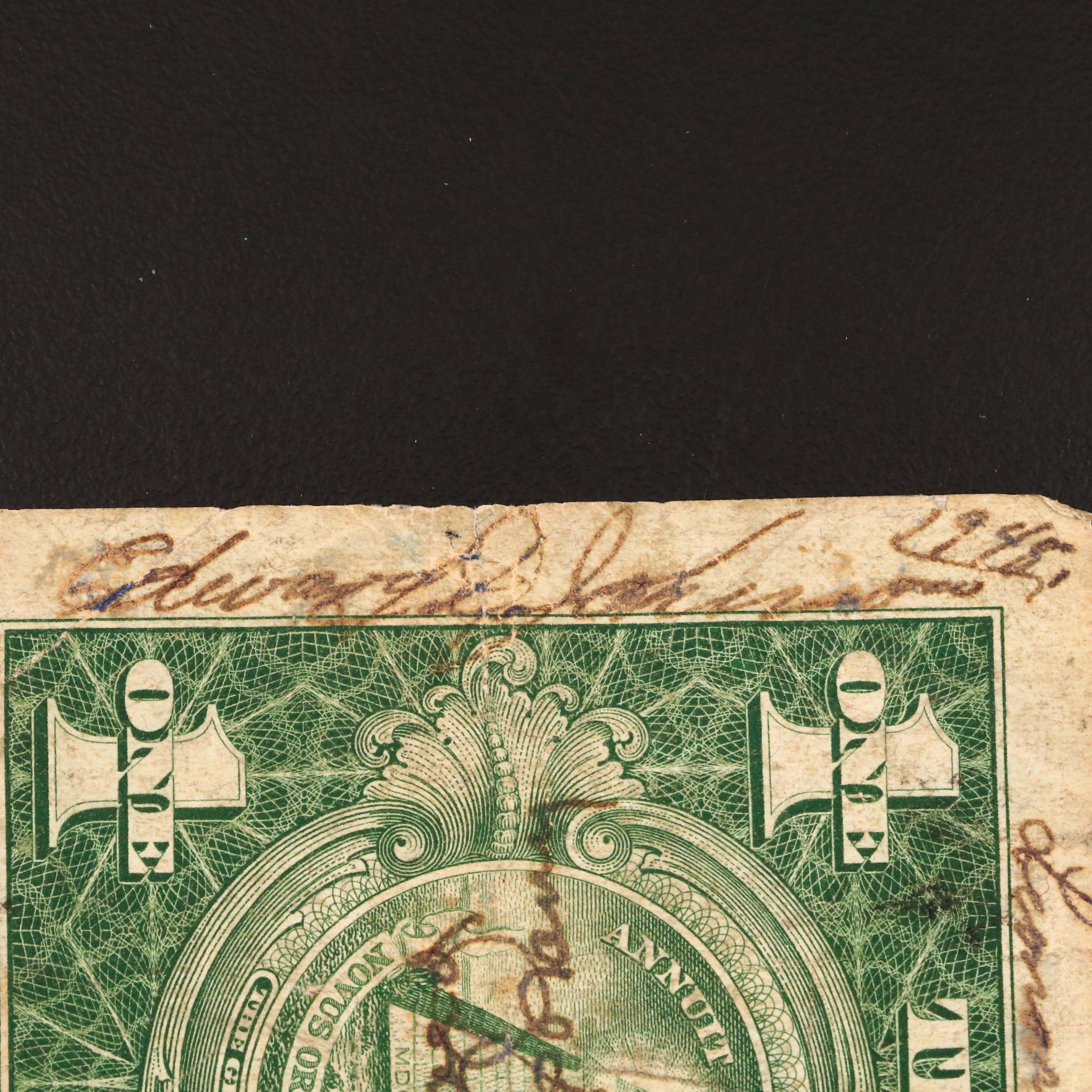 1935 "Short Snorter" and 1928 "Funny Back" Silver Certificates