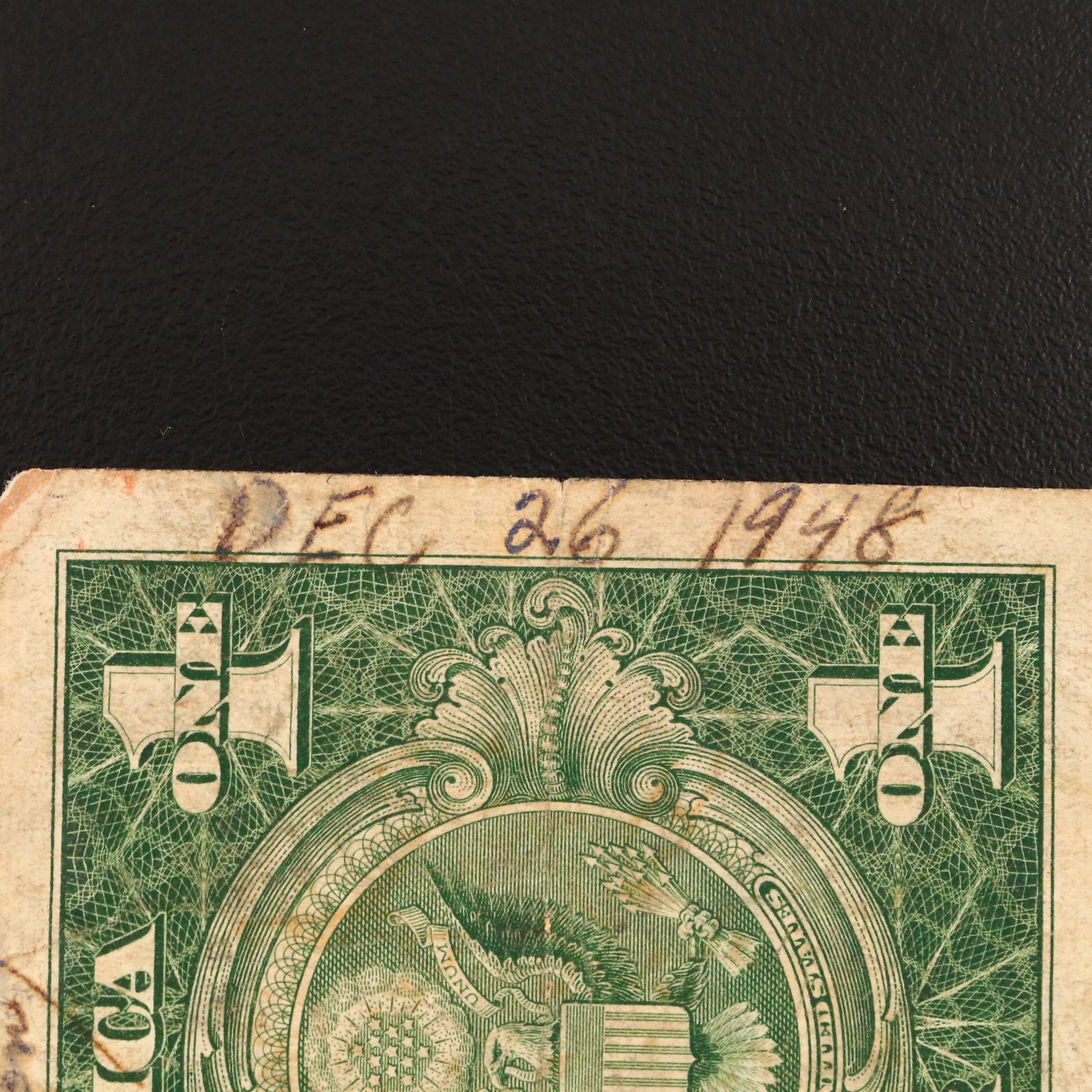 1935 "Short Snorter" and 1928 "Funny Back" Silver Certificates