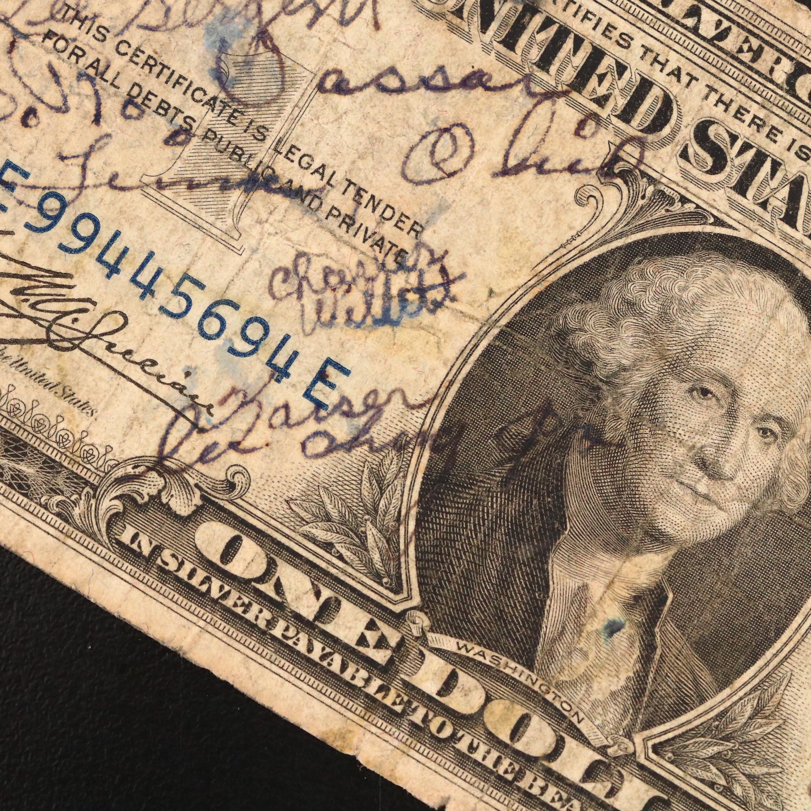 1935 "Short Snorter" and 1928 "Funny Back" Silver Certificates