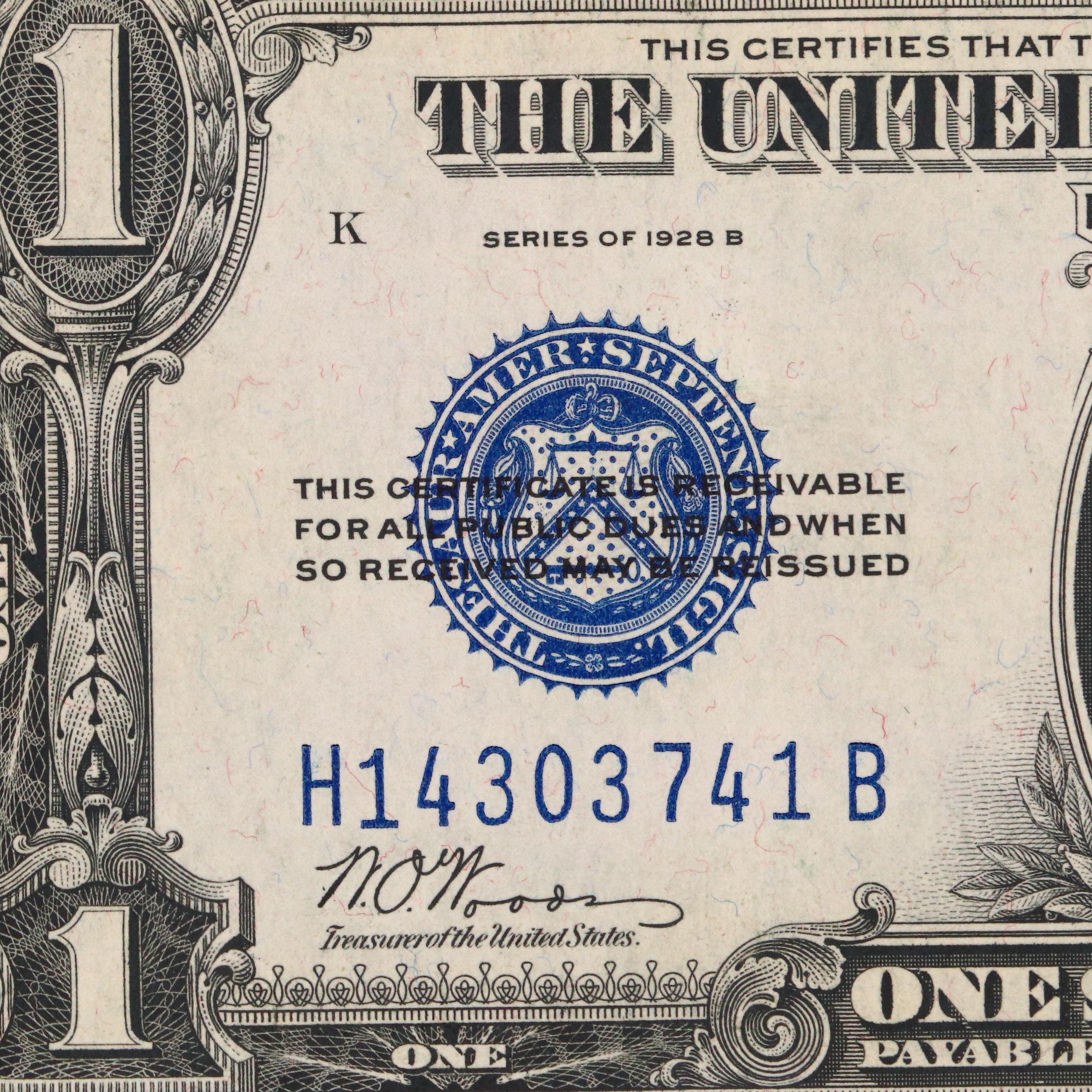 1935 "Short Snorter" and 1928 "Funny Back" Silver Certificates